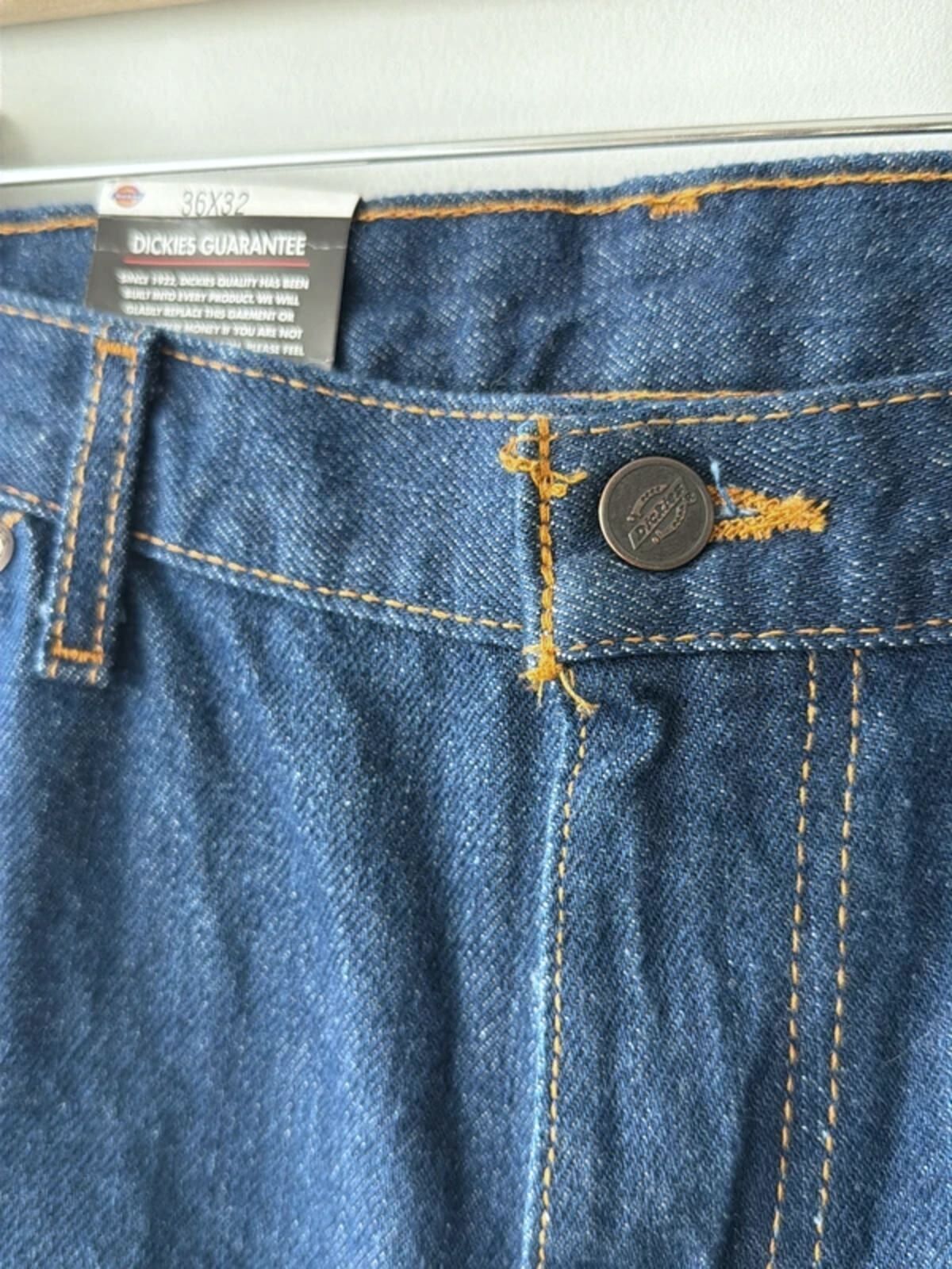 Men’s Dickies Baggy Fit Jeans In Navy Blue - W36/L32 - 3375