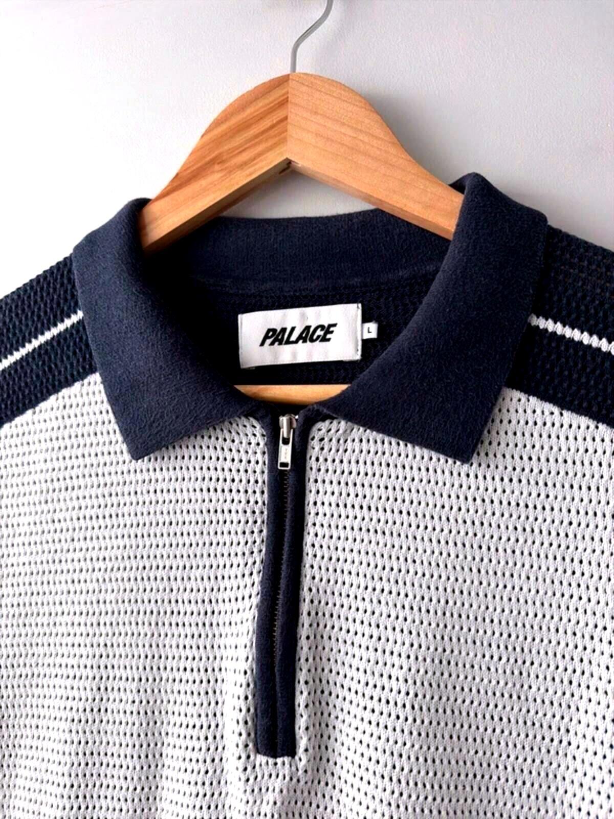Men’s Palace Tex Knitted Polo Top In Navy - Large - 3397