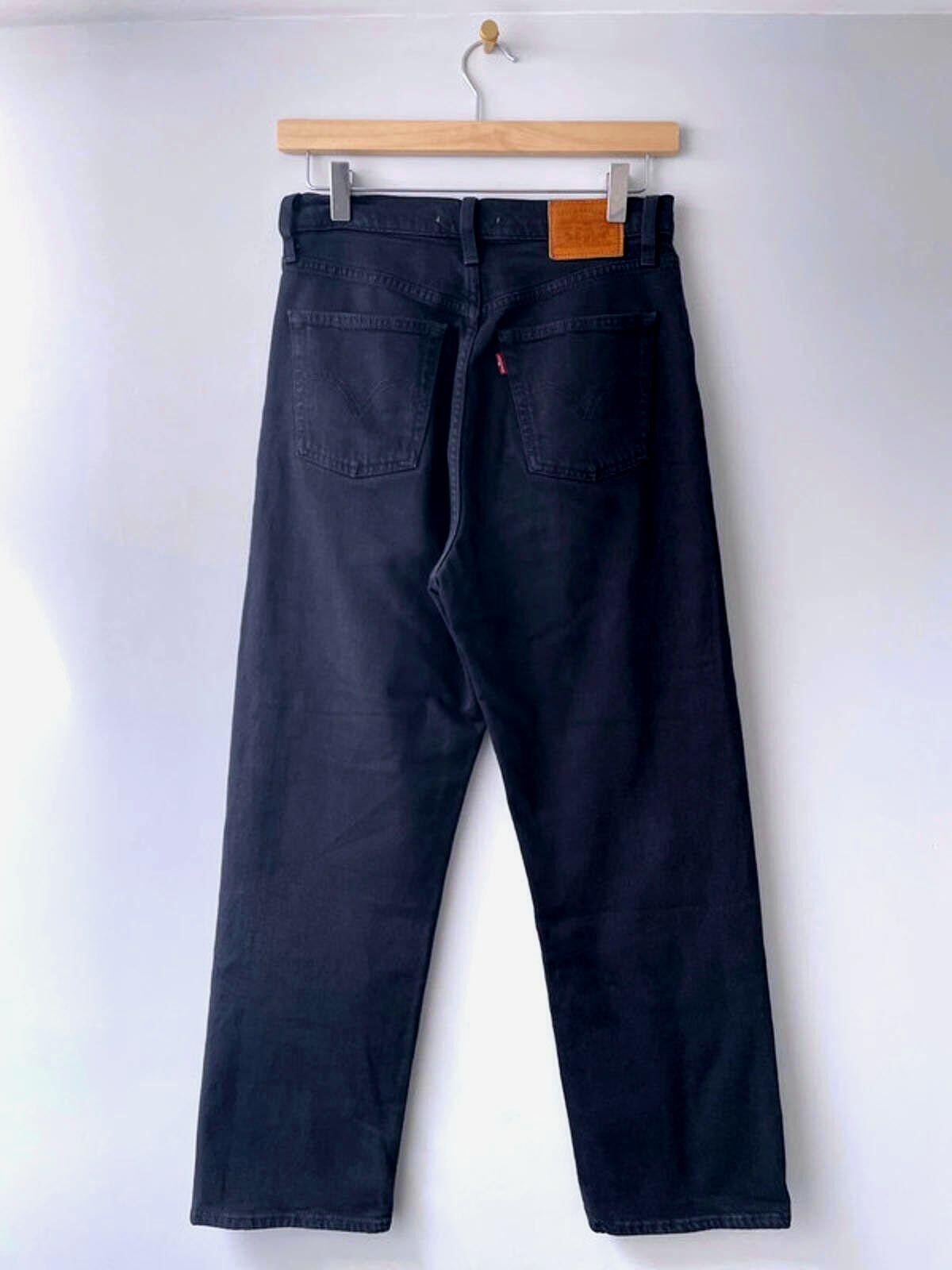 Women’s Levi’s Ribcage Straight High Waisted Fit Black Jeans - W26/L27 -1848