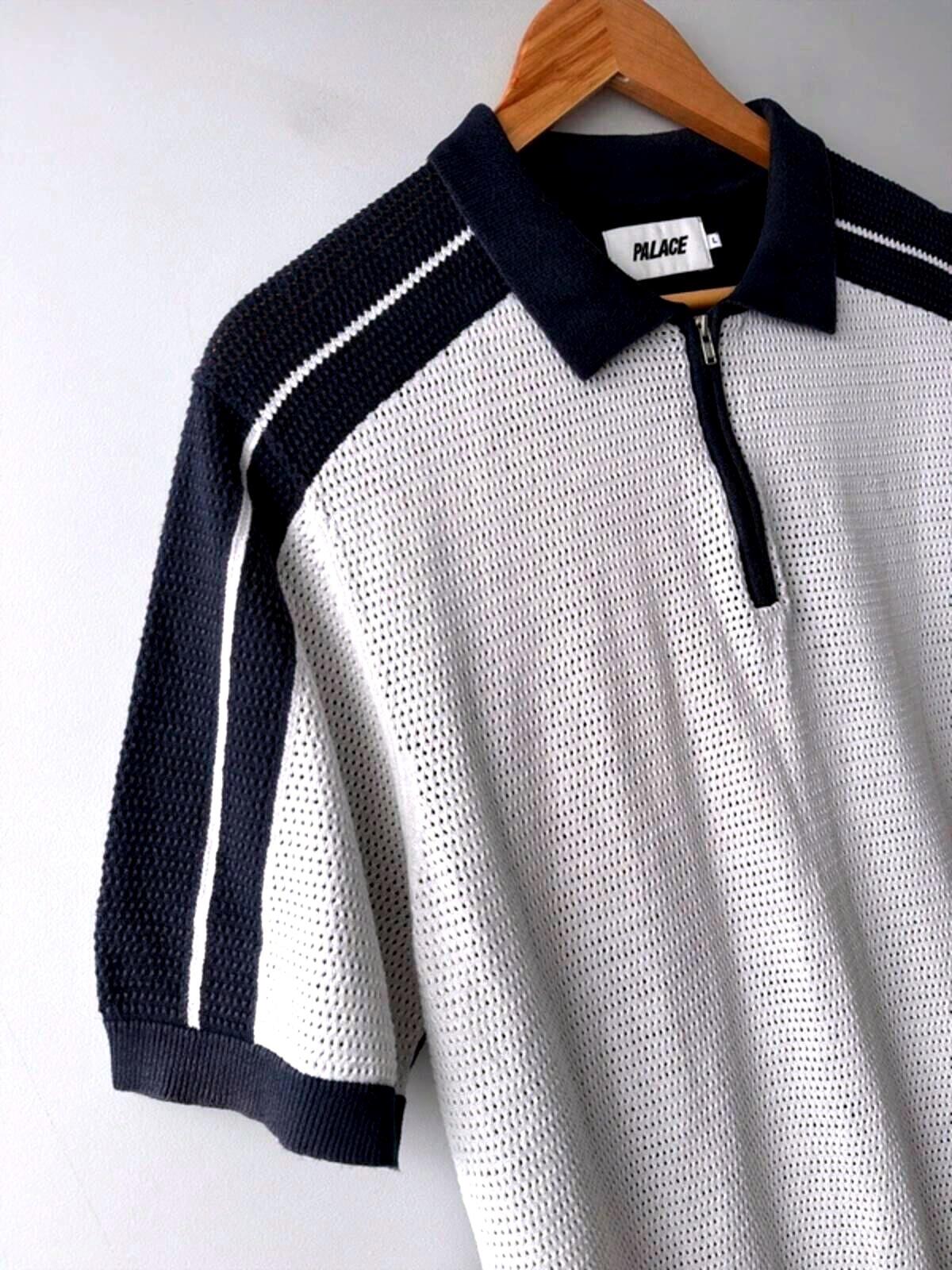 Men’s Palace Tex Knitted Polo Top In Navy - Large - 3397
