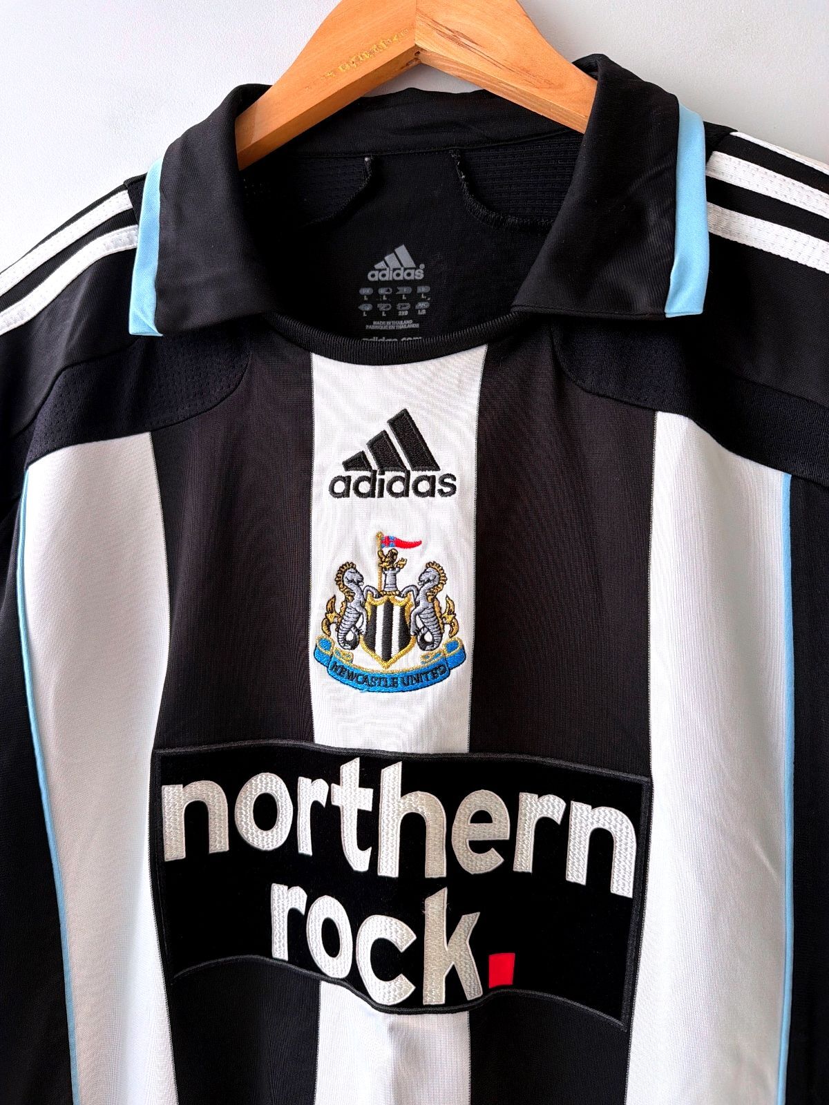 Mens Newcastle United 2007/09 Football Shirt Jersey - Large - 3593