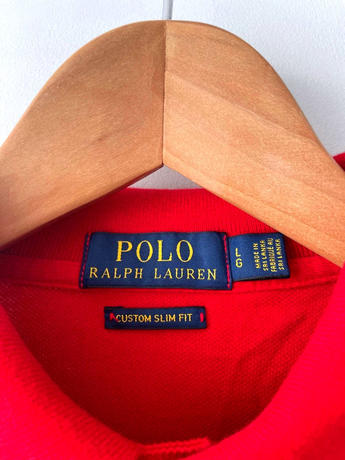 Men’s Ralph Lauren Premium Pima Long Sleeve Slim Fit Polo Top - Large - 1761