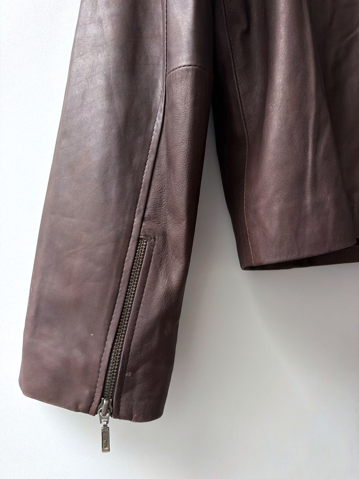 Women’s Hidepark Premium Leather Jacket with Zip Details In Brown - XLarge -