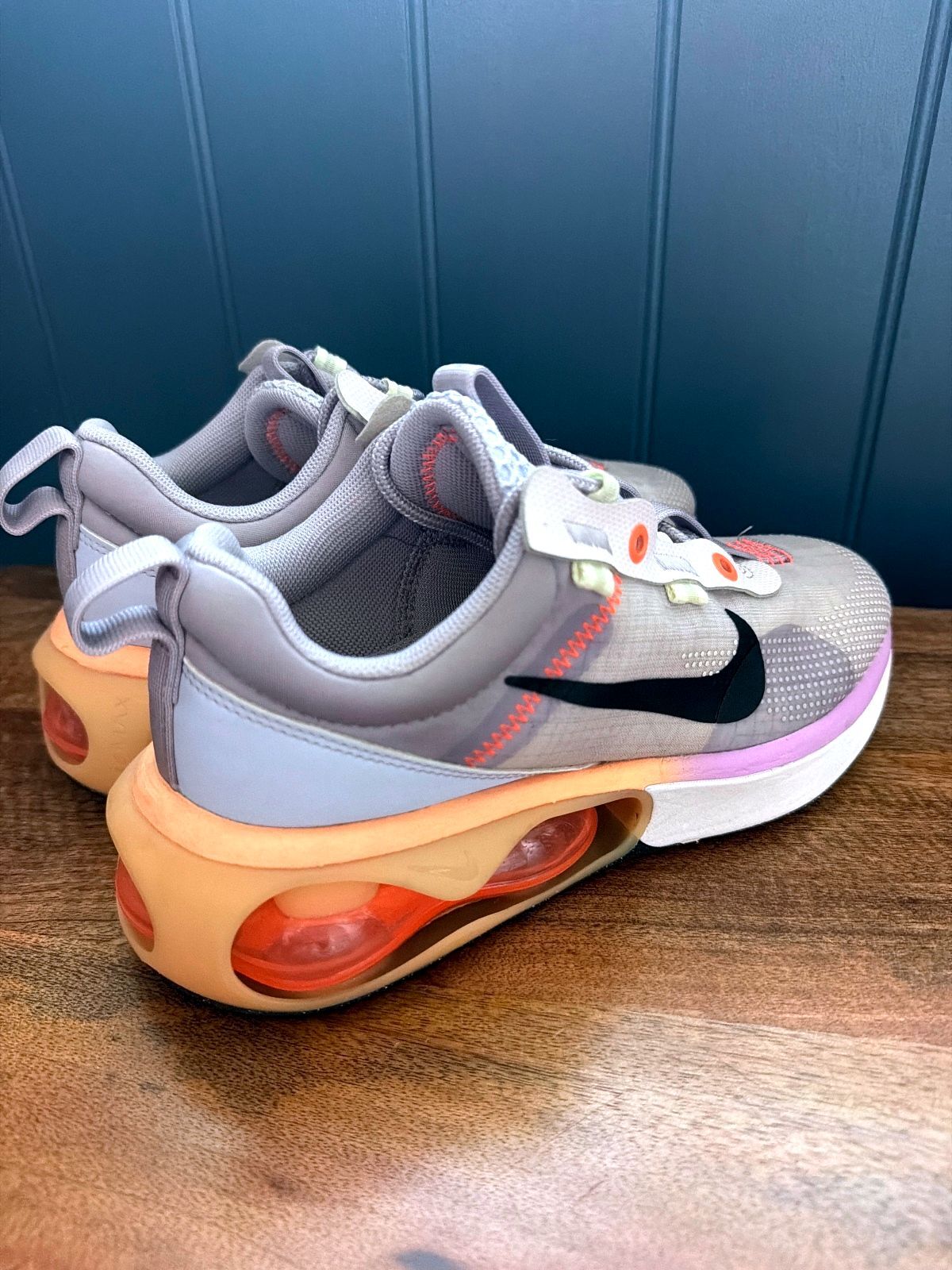 Women’s Nike Air Max Venice Chunky Sole Trainers In Grey and Orange - Uk4 - 3626