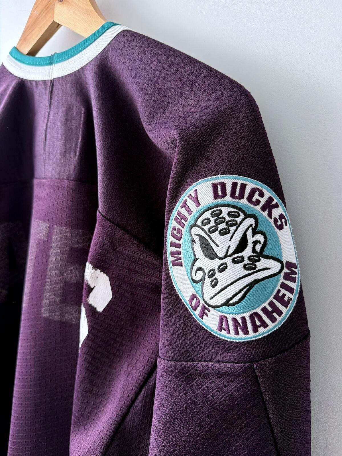 Mens Nike NHL Anaheim Mighty Ducks Hockey Jersey Top - Medium - 3558