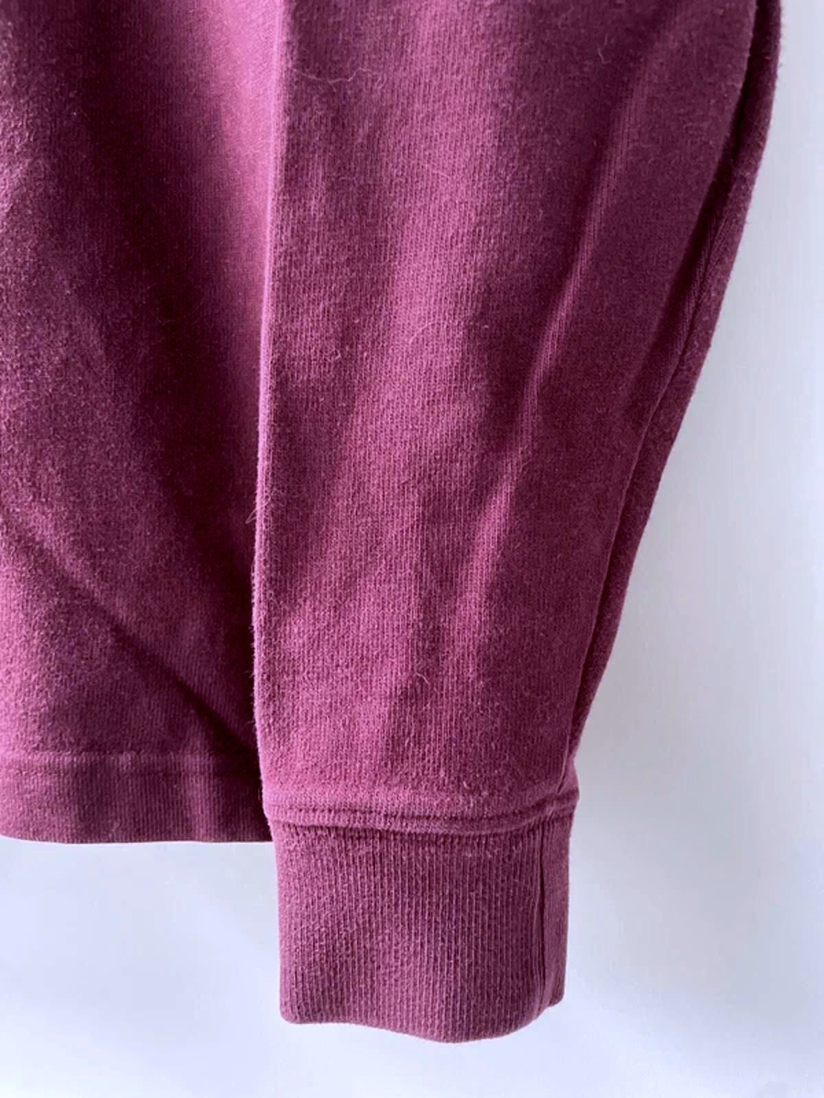 Men’s Fred Perry Classic Rugby Polo Top In Burgundy - Small - 2998