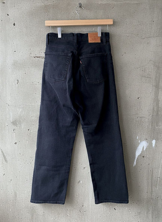 Women’s Levi’s Ribcage High Waisted Straight Fit Jeans In Black - W27/L26 - 1897