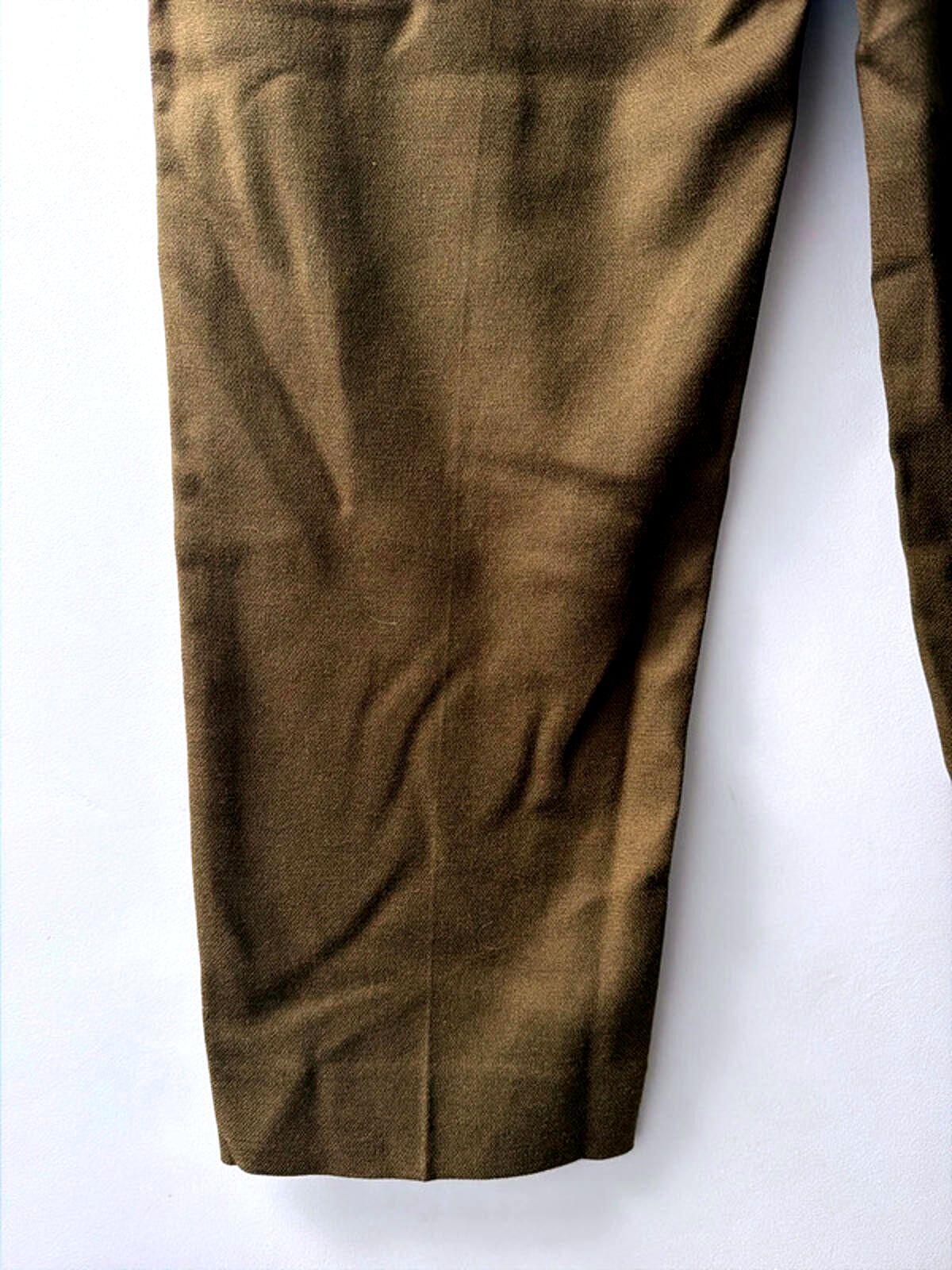 Women’s Cos Premium Wool Cropped Leg Trousers In Brown - W32/L27 - 2677
