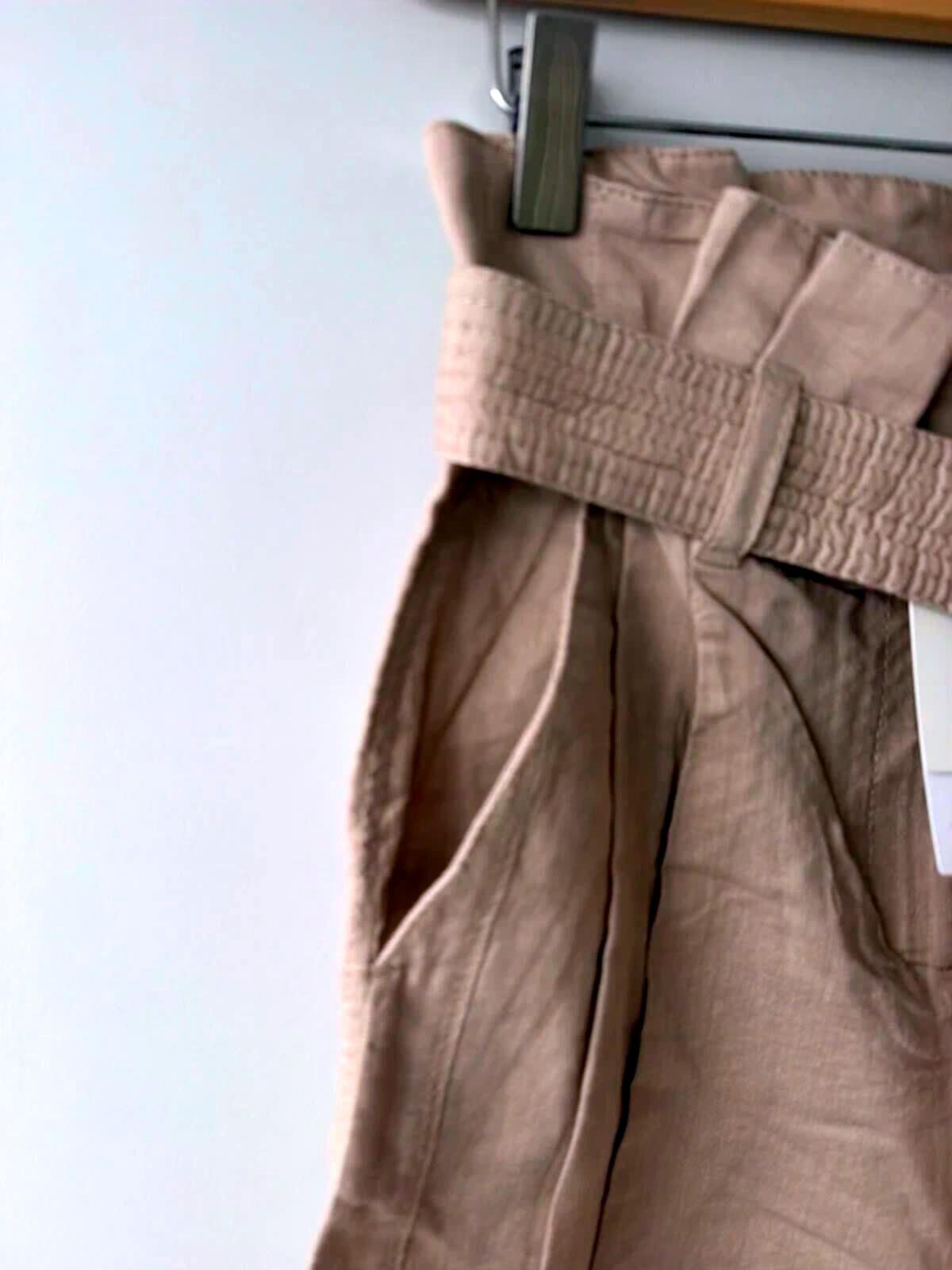 Women’s & Other Stories linen tie front style shorts in beige - Ul6 -