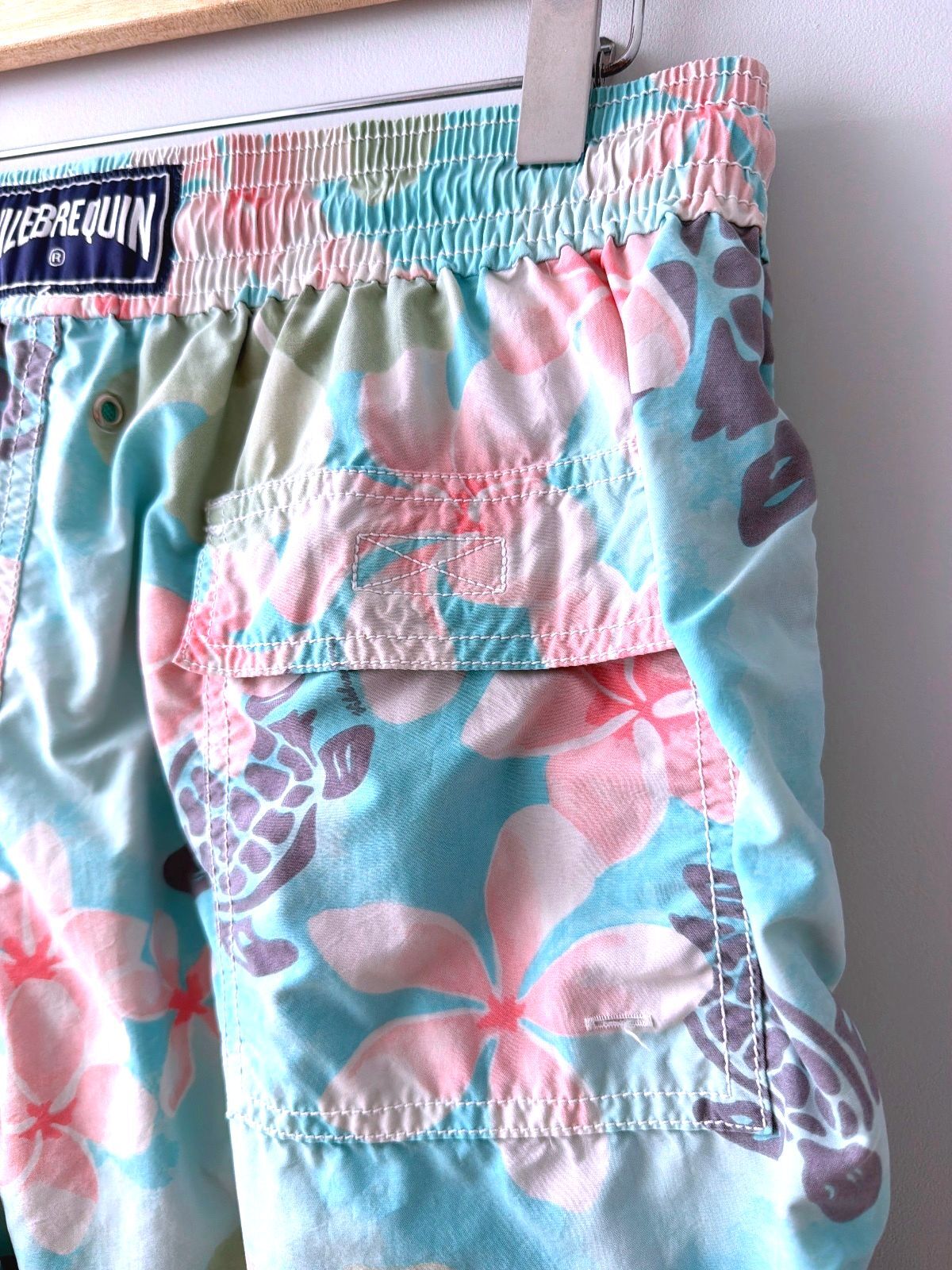 Men's Vilebrequin Swim Shorts With Turtle and Floral Print - XLarge - 3604