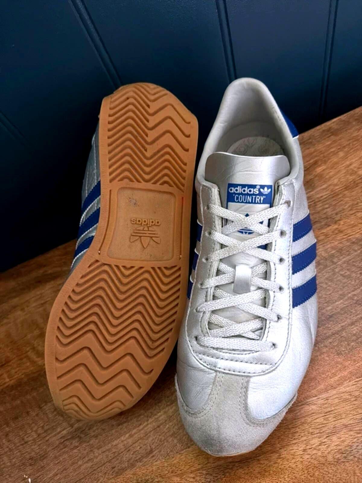 Women’s Adidas Country OG Premium Leather Trainers In Silver - uk5.5 - 3447