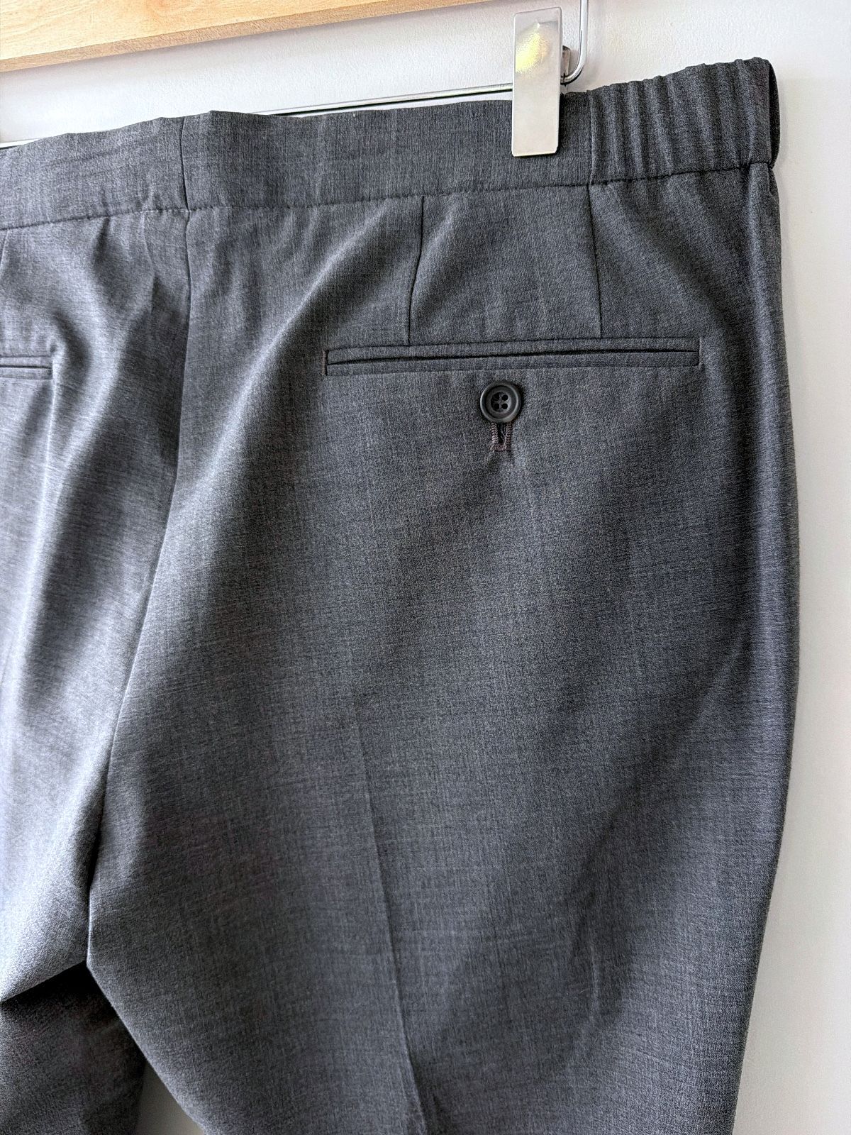 Women’s Reiss Premium Wool Cropped Fit Trousers In Grey - W32/L27 - 3827