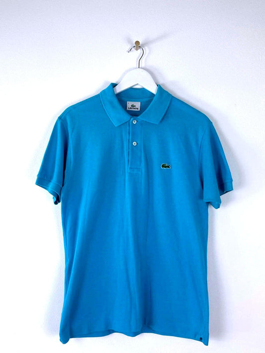 Men’s Lacoste Premium Polo Top In Blue - Medium - 1358