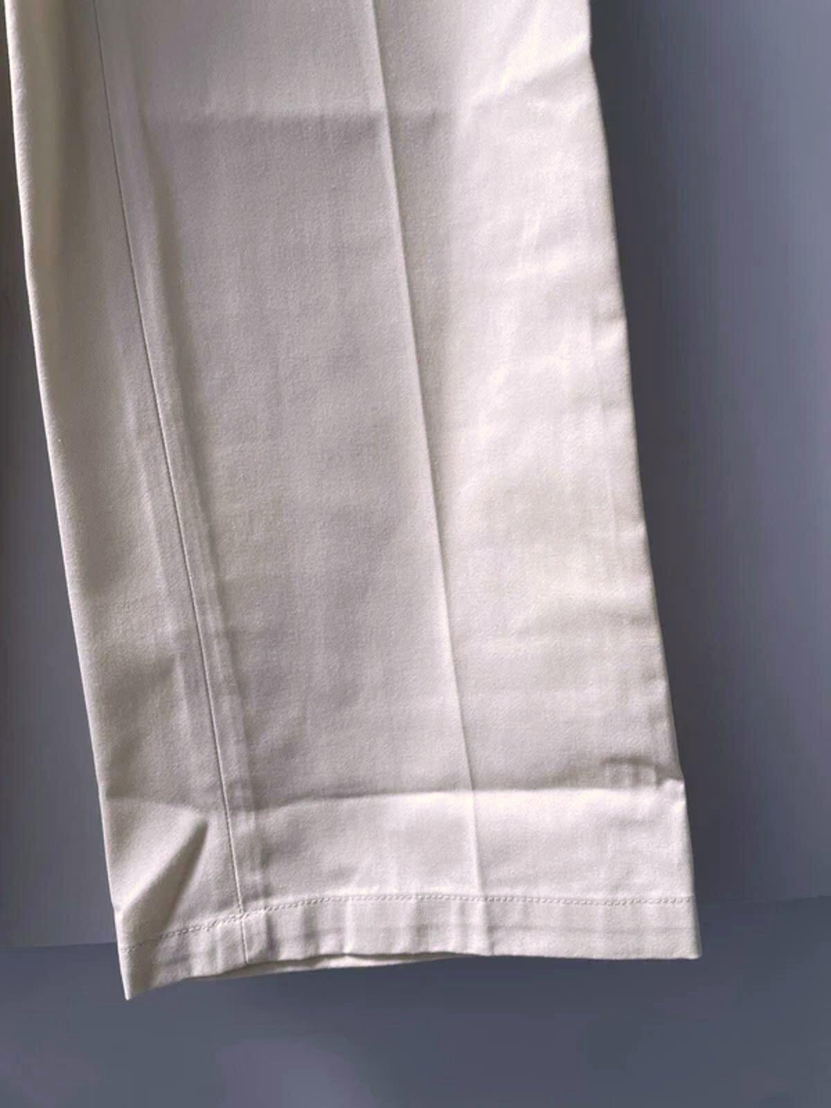 Women’s Dickies Wide Leg Trousers Chino In Cream - W24/L32 - 3006