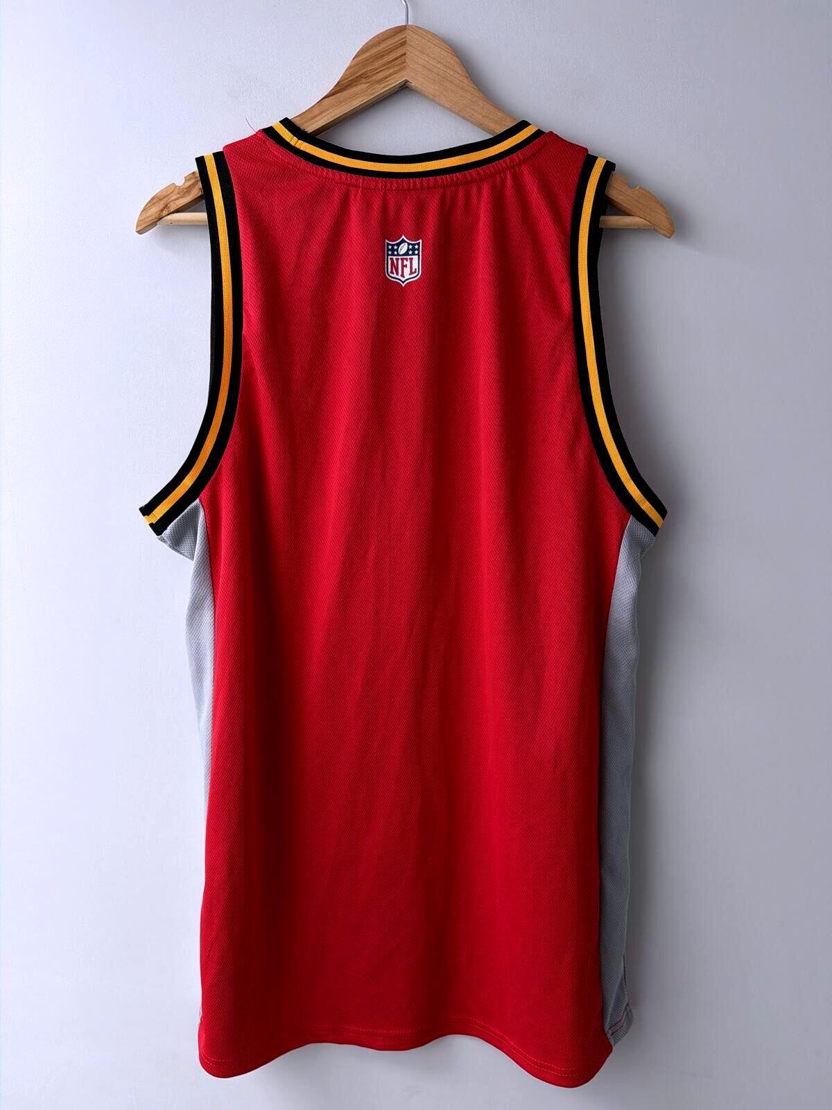 Mens NFL Kansas City Chiefs NFL Jersey Top In Red - Large - 3507
