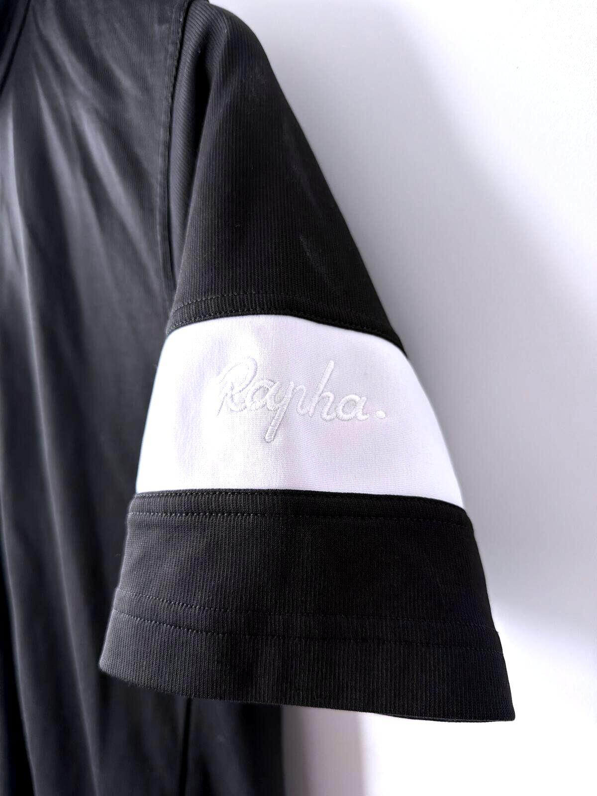 Men's Rapha Short Sleeve Core Cycling Jersey Top In Black - Large - 3528