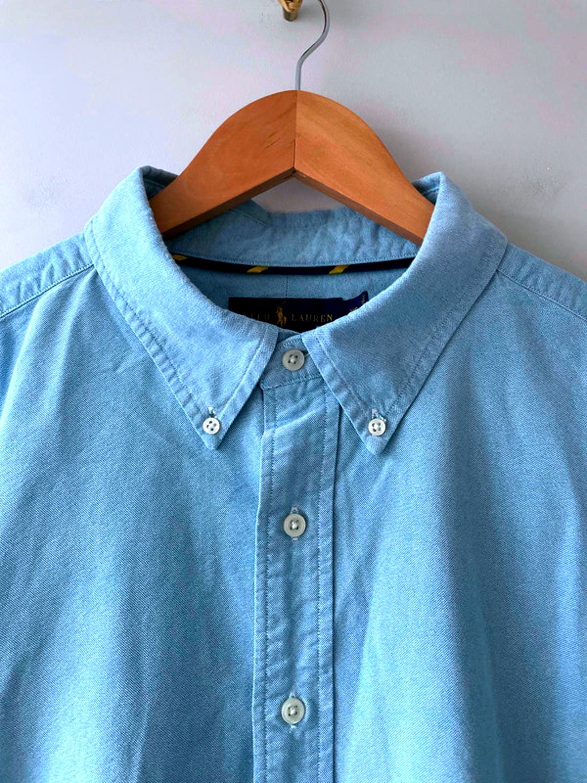 Men’s Ralph Lauren Classic Fit Oxford Chambray Shirt In Blue - XXLarge - 2715