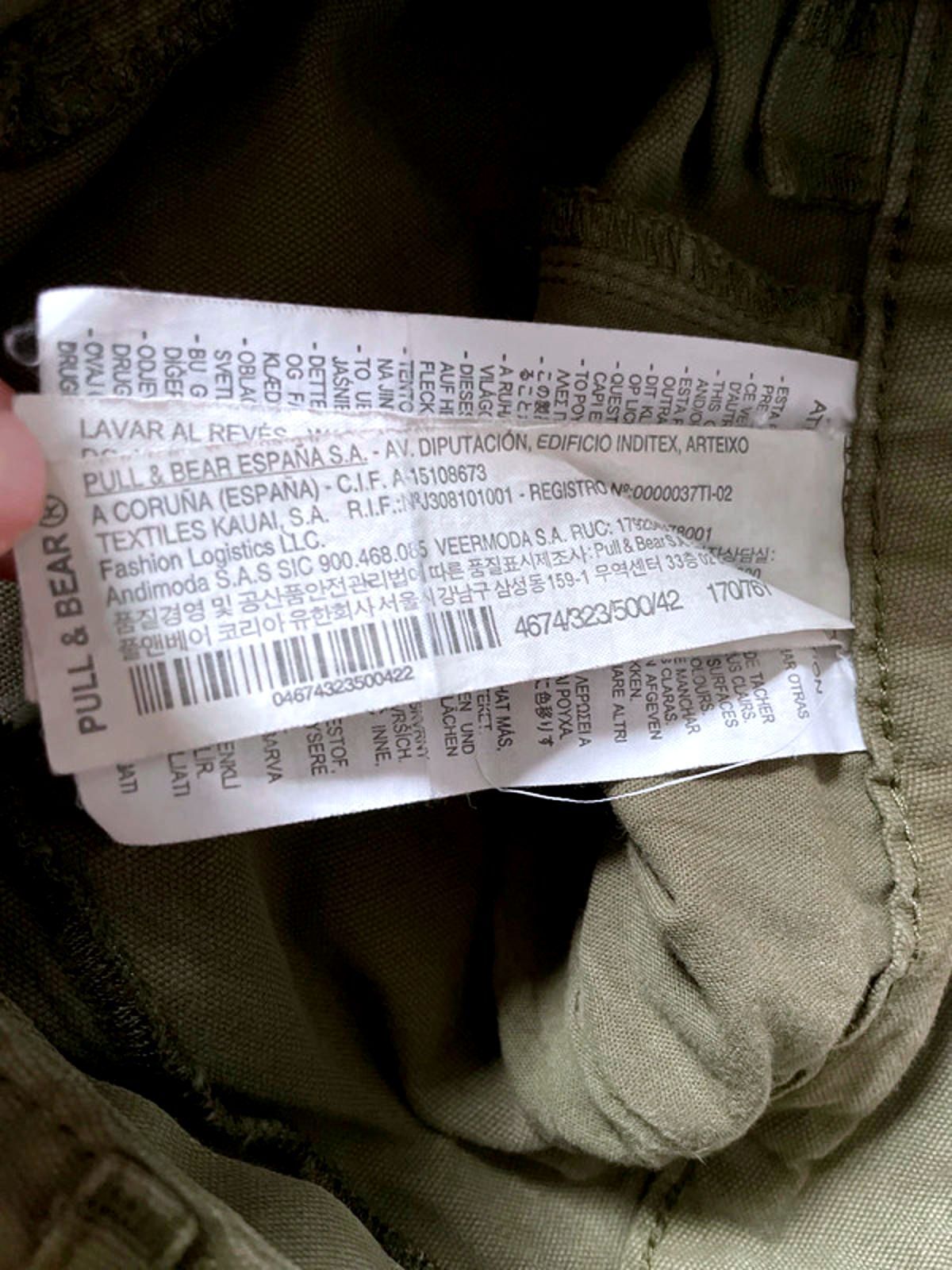 Women's Pull and Bear Baggy Fit Cargo Trousers in Khaki - W32/L29 - 2754