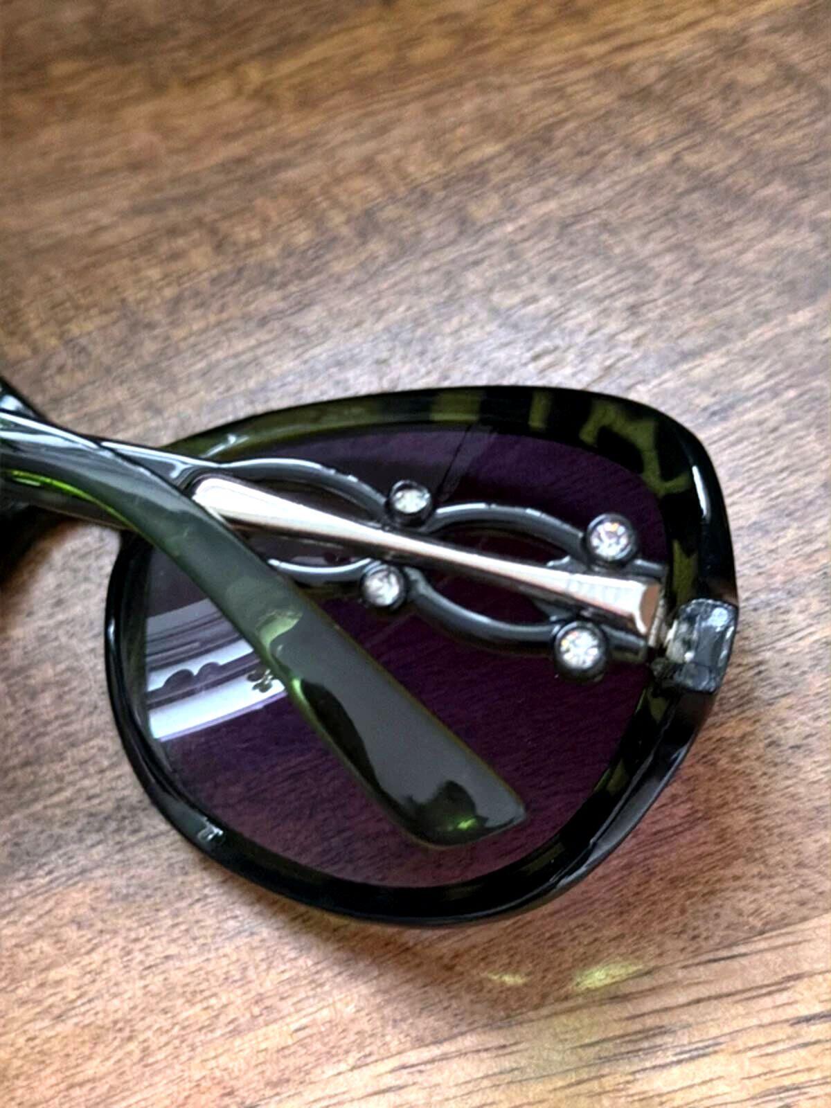Women’s Dolce & Gabbana Round Frame Tortoise Shell Sunglasses In Green - 3352
