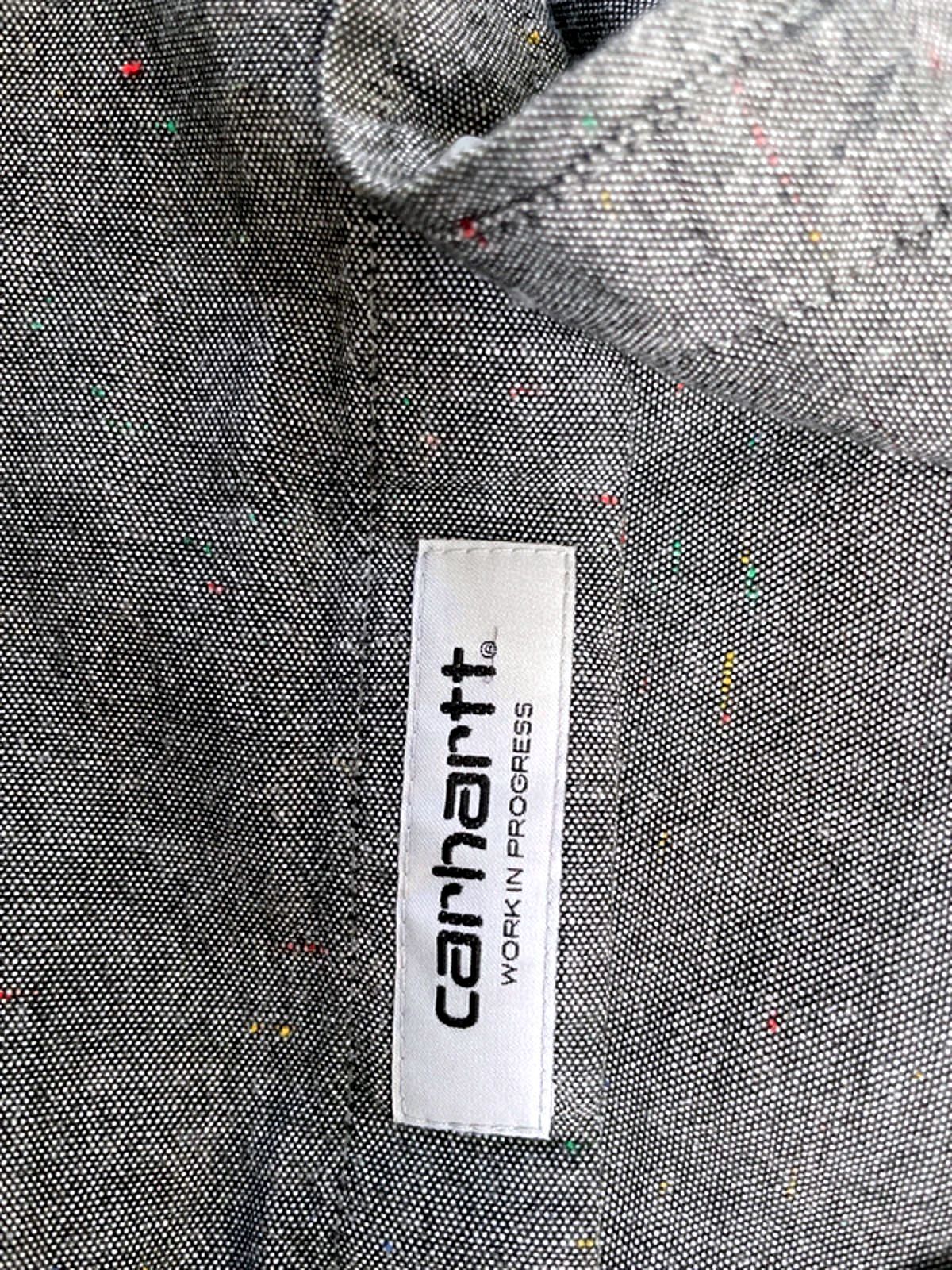 Mens Carhartt Kyoto Long Sleeve Button Down Chambray Shirt In Grey - Small - 1546