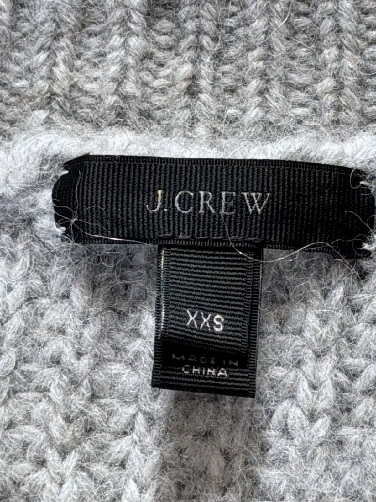 Women’s J.Crew Alpaca & Wool Chunky Knit Sweater Jumper In Gray - XSmall - 3719