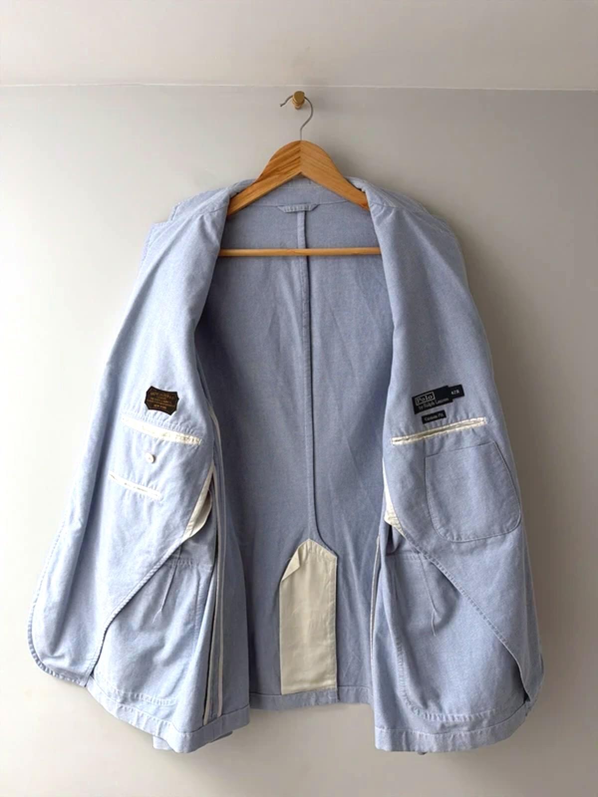 Men’s Ralph Lauren Custom Fit Chambray Blazer In Blue - Medium - 3240