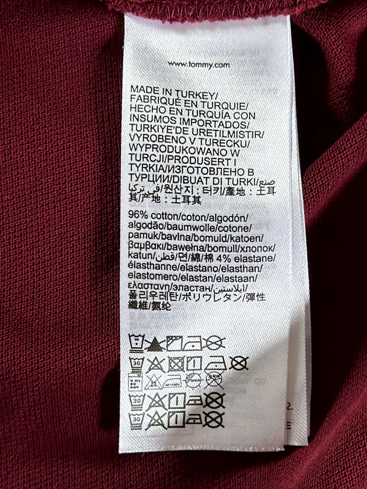 Men’s Tommy Hilfiger The 1985 Regular Fit Polo Shirt In Burgundy - XLarge - 3826