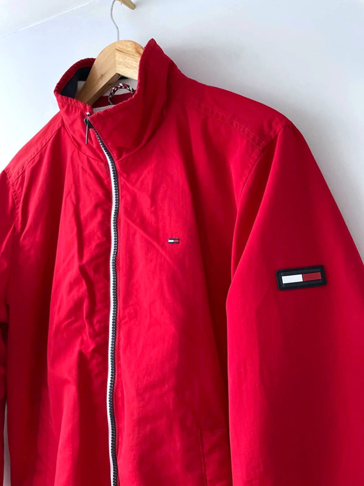 Men’s Tommy Hilfiger Classic Harrington Jacket Coat in Red - Small - 2287
