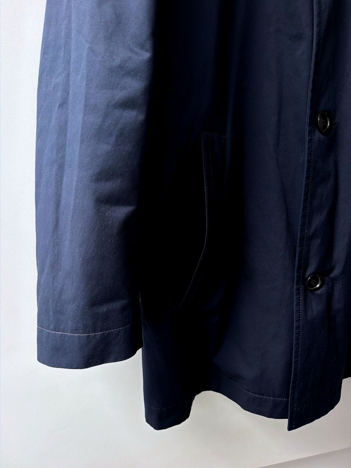 Men’s Hugo Boss Water Repellent Overcoat Jacket In Navy - Medium - 3827