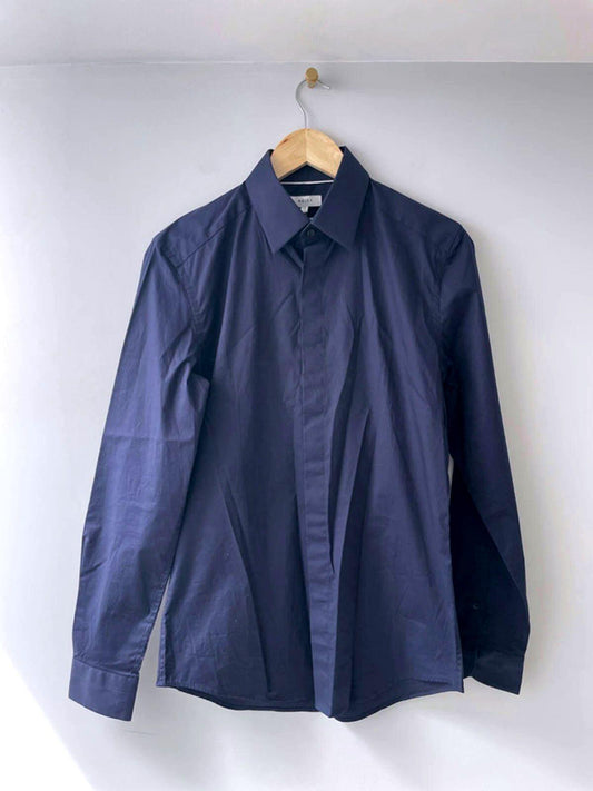 Men’s Reiss Kiana Premium Slim Fit Shirt In Navy - Small - 1811