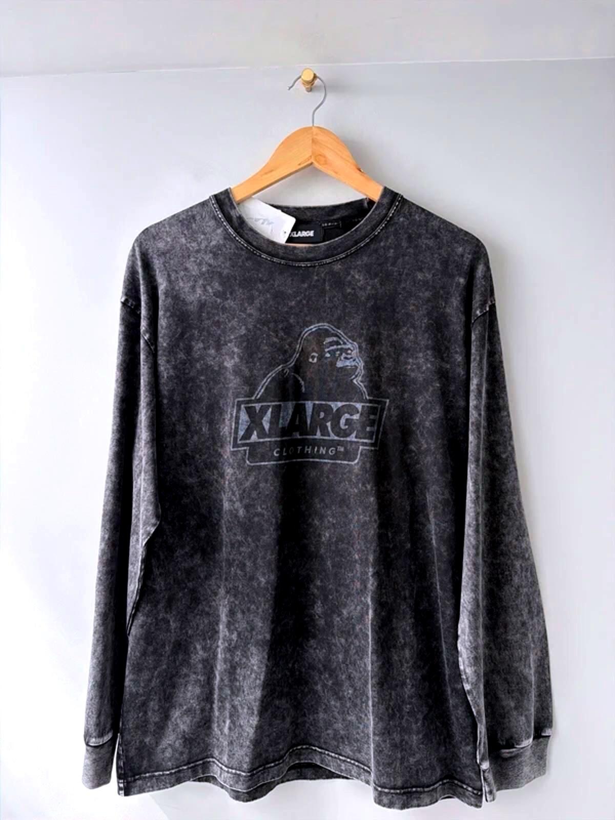 Men’s XLarge Oversized Fit Acid Wash T-shirt In Black - Mediim - 3202