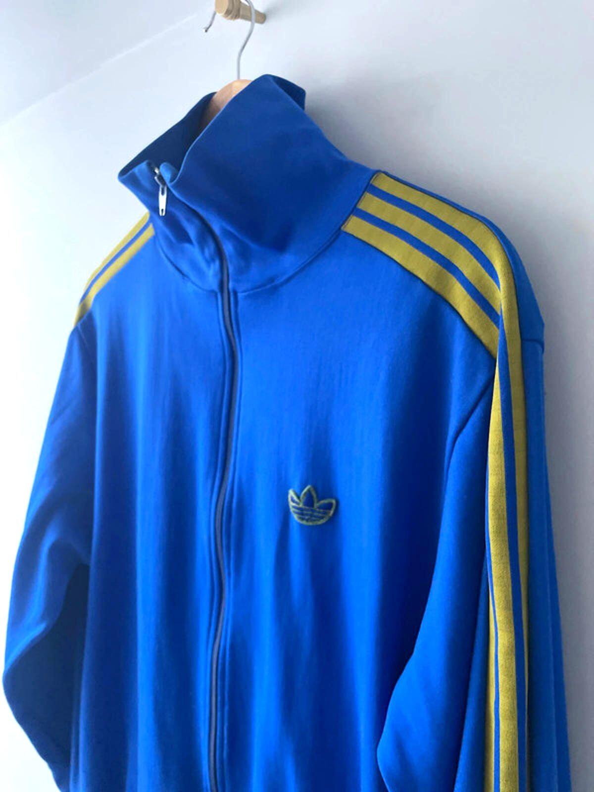 Men's Adidas Originals Limited Edition Firebird Track Jacket In Blue -Large-2565