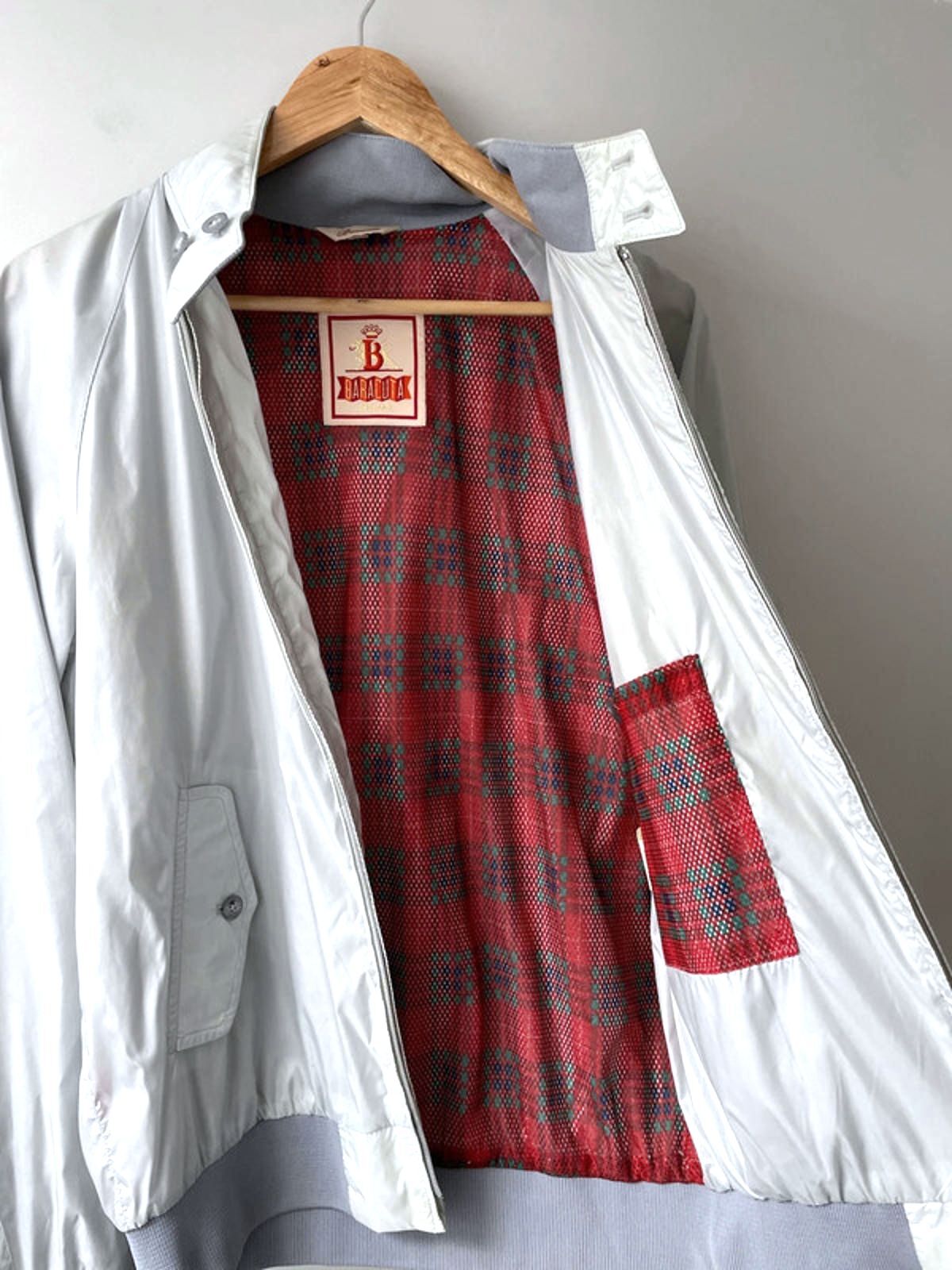 Men’s Baracuta G9 Premium Harrington Jacket Coat In Grey - Large - 2127