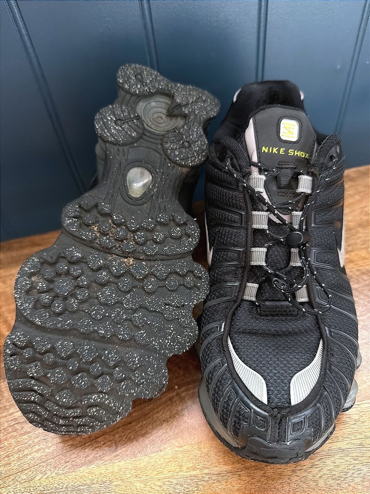 Women’s Nike Shox Rare Find Chunky Sole Trainers In Black - Uk6 - 3617