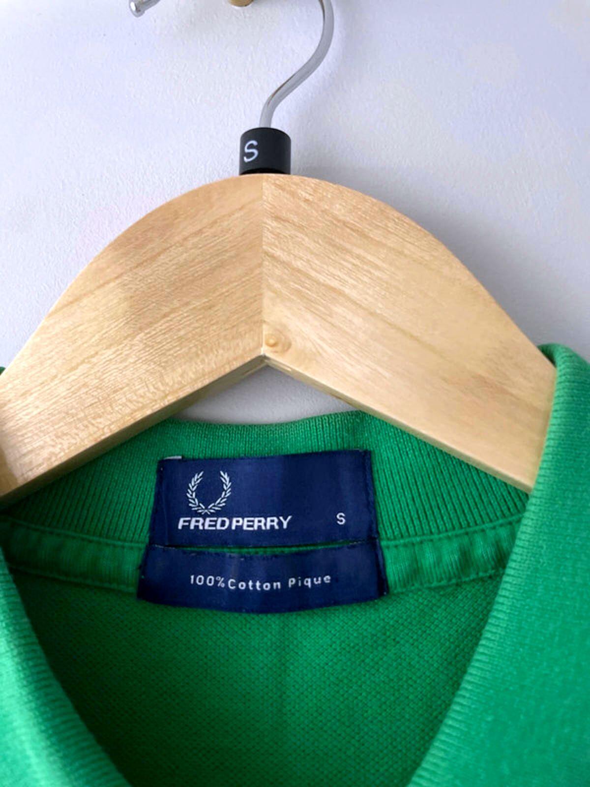 Men’s Fred Perry Short Sleeve Classic Polo Top In Green - Small - 1905