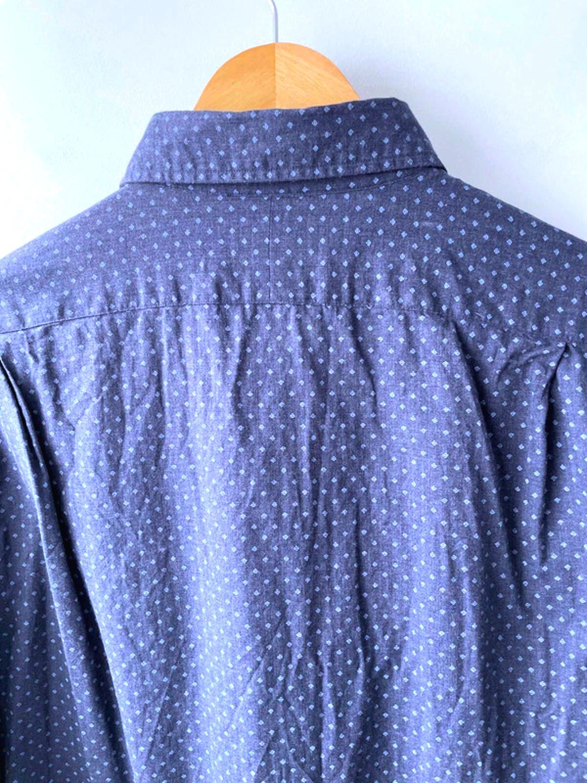 Men’s Ralph Lauren Premium Long Sleeve Slim Fit Shirt In Navy - Medium - 1545