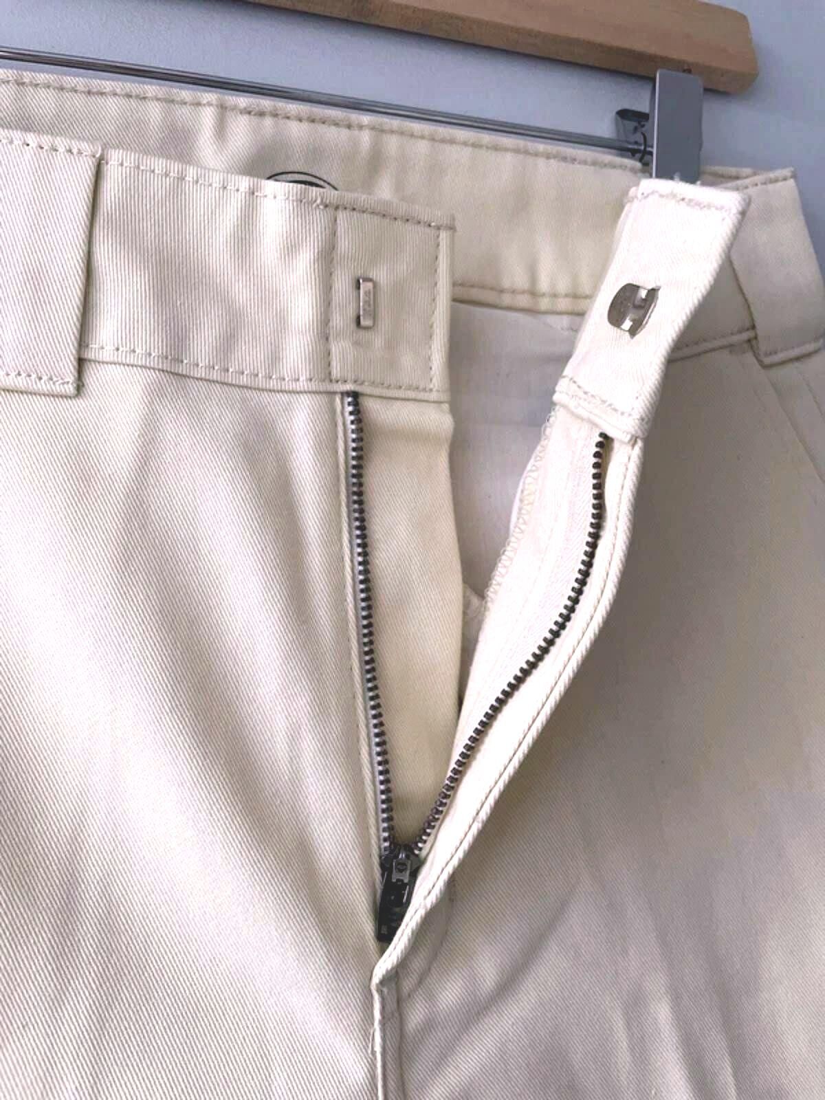 Women’s Dickies Wide Leg Chino Trousers In Cream - W24/L32 - 3006