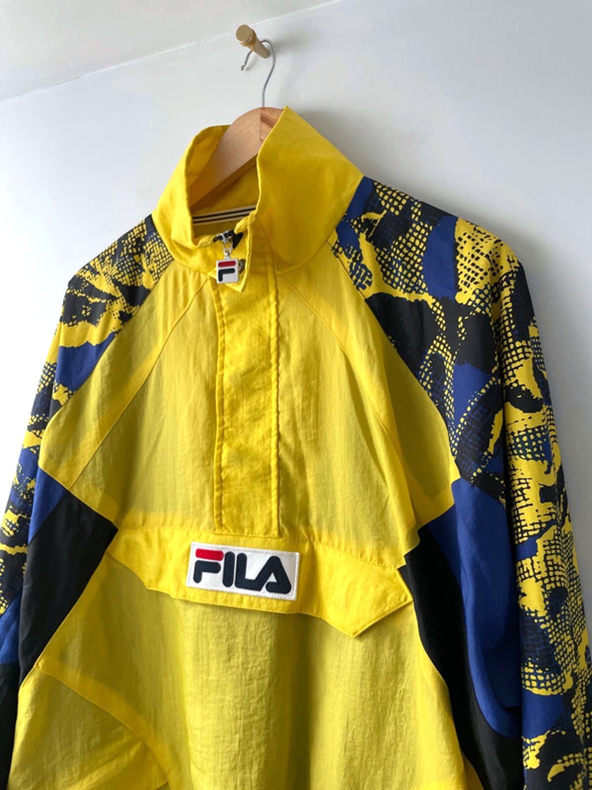 Men’s Fila Oversized Fit 1/4 Zip Retro Windbreaker Jacket - Small - 2065