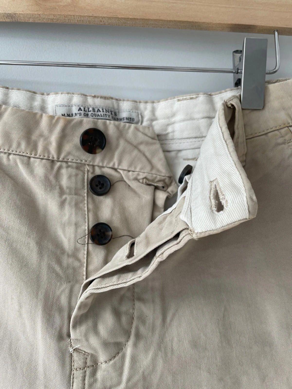 Men’s Allsaints Premium Classic Chino Shorts In Beige - W30 - 1665