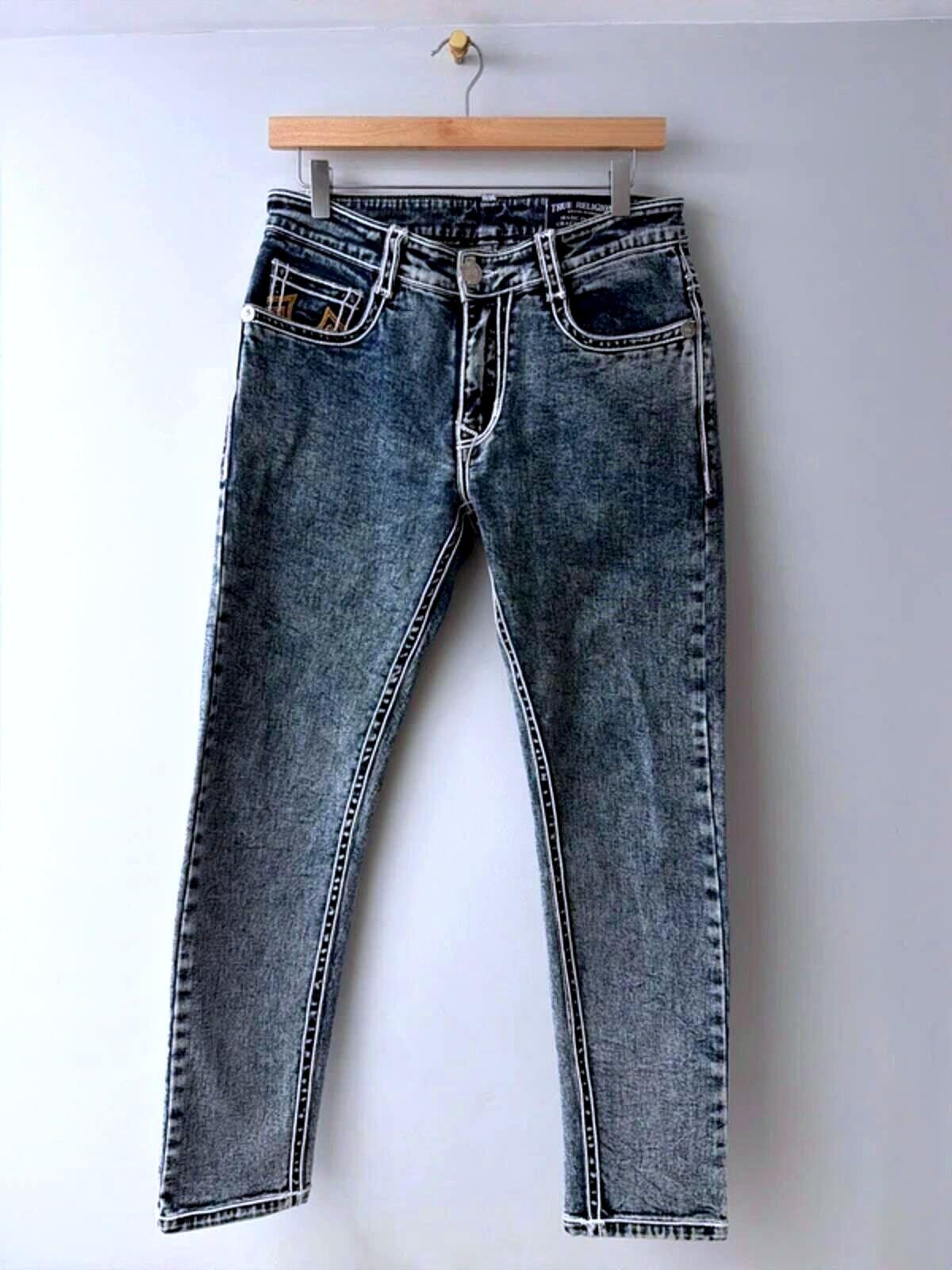Women’s True Religion Made In The U.S.A Slim Fit Jeans In Blue - W32/L28 - 3319