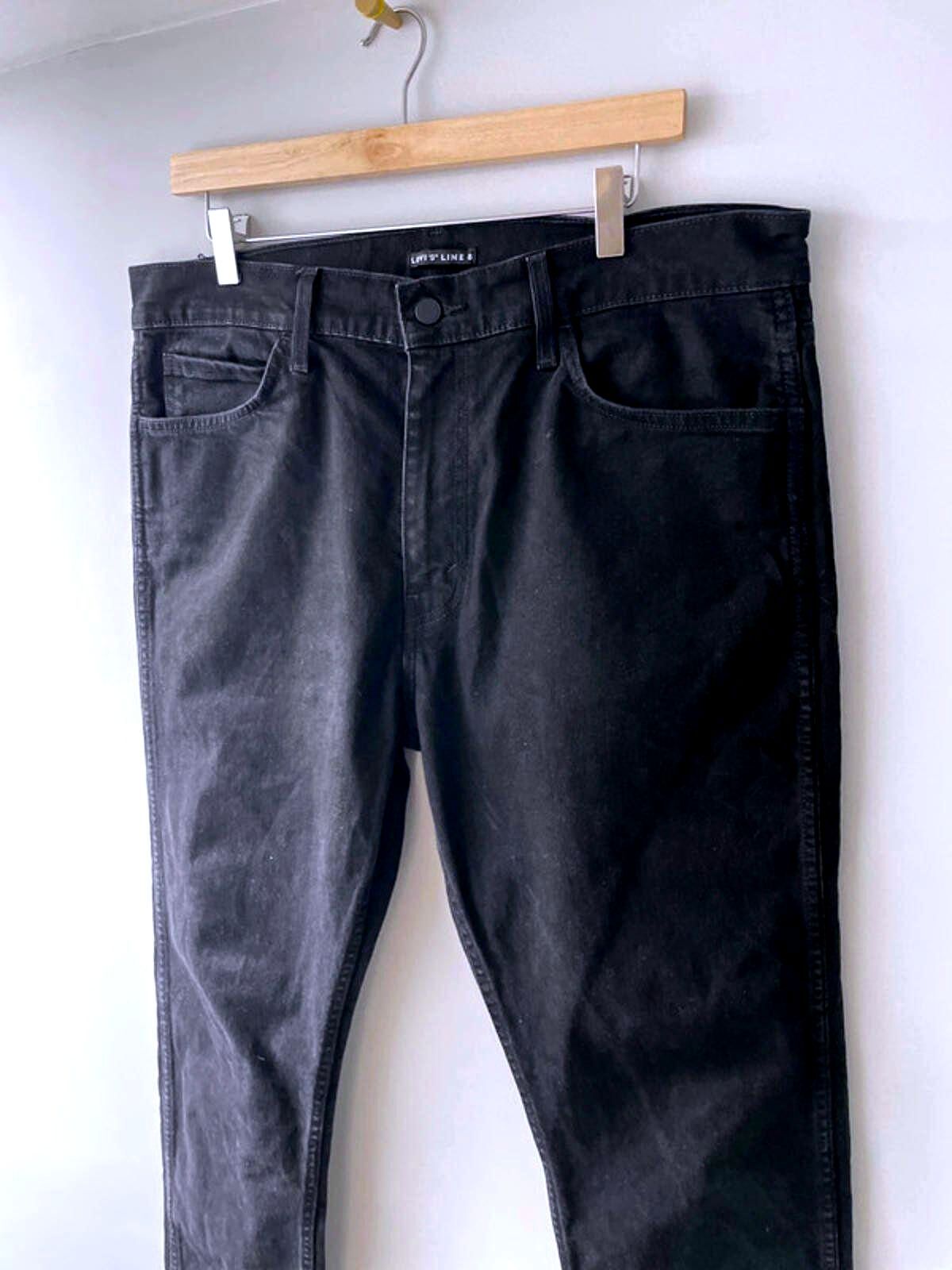 Men’s Levi’s line 8 Straight Leg Premium Range Jeans In Black - W36 / L32 - 1875
