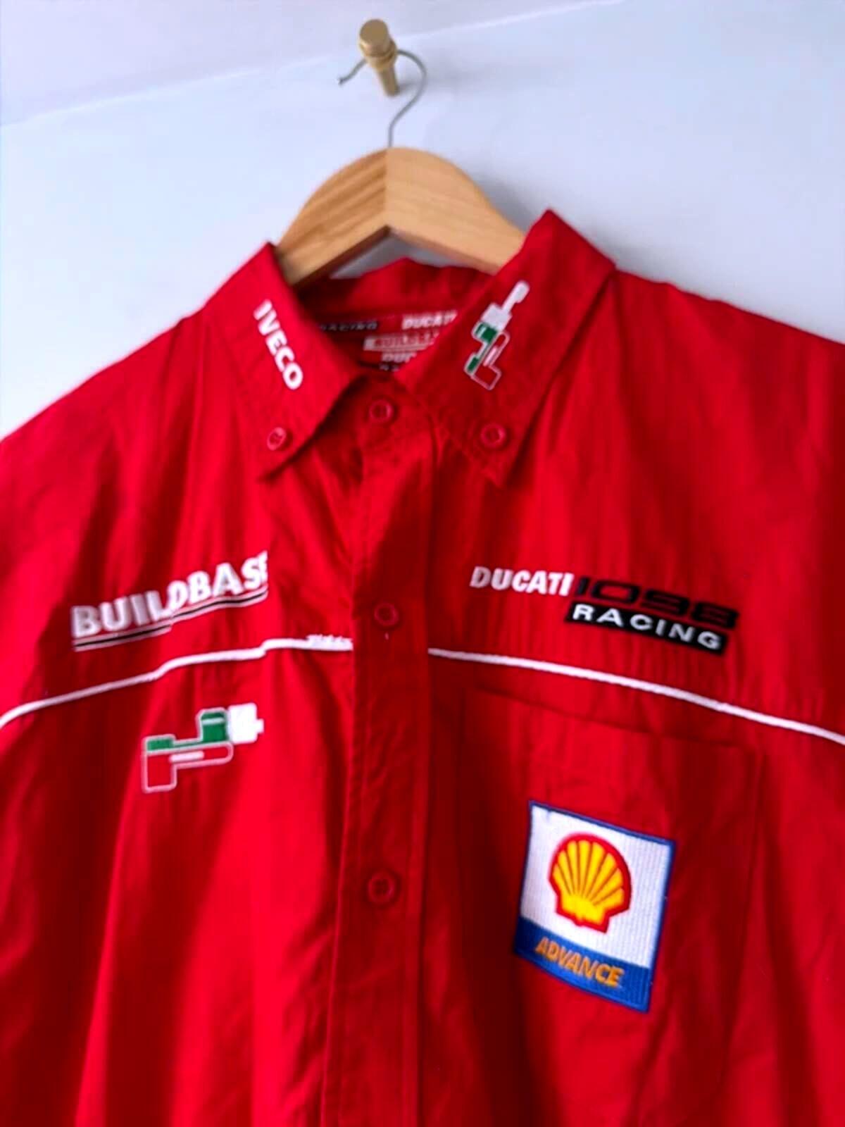 Mens Ducati 1098 2000’s rare vintage racing team shirt In red - large - 3456
