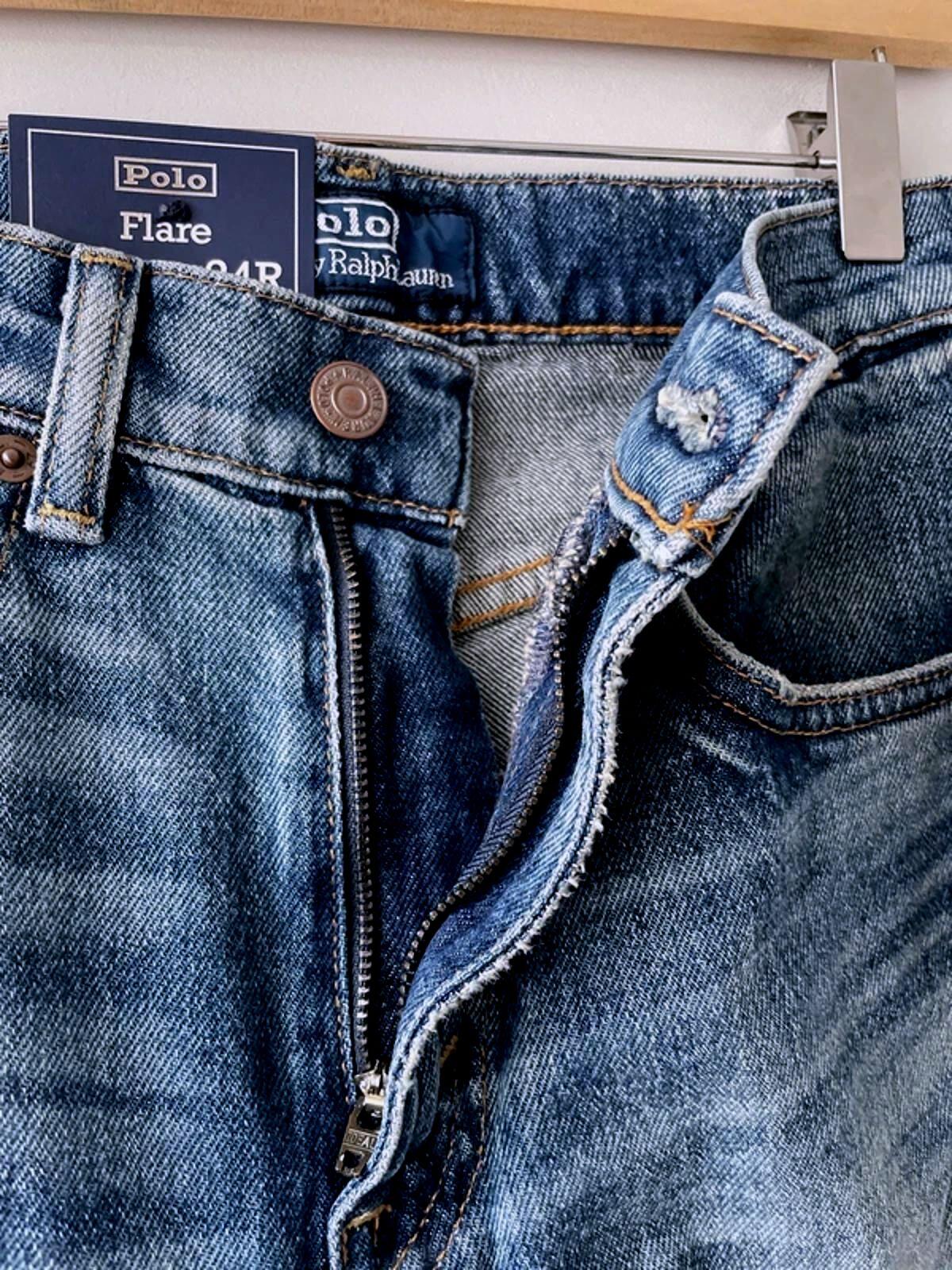 Women’s Ralph Lauren Regular Fit Flared Jeans In Navy Blue - W24/L34 - 3075