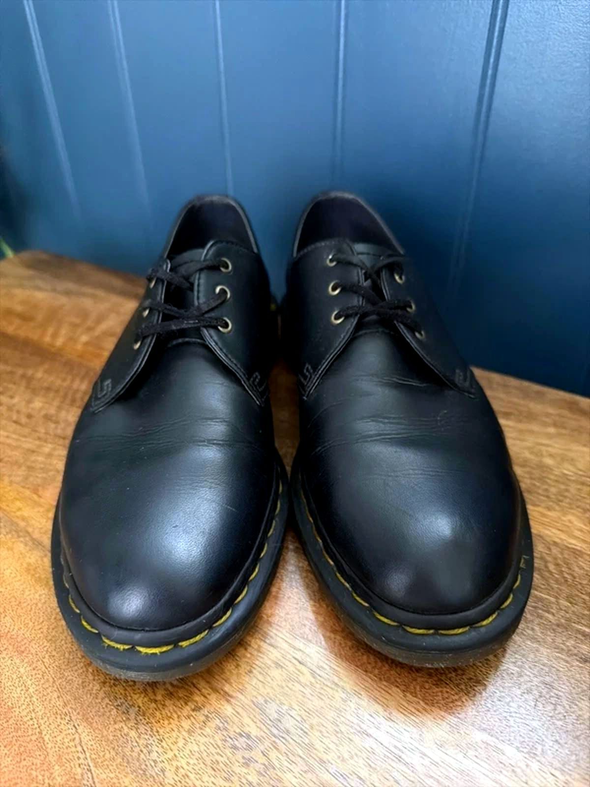 Women’s Dr Martens Vegan Upper Chunky Sole Derby Shoes In Black - Uk6 - 3285