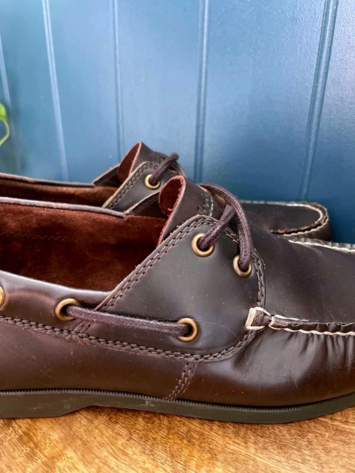 Men’s Timberland Premium Leather Classic Boat Shoes In Brown - UK8 - 1919