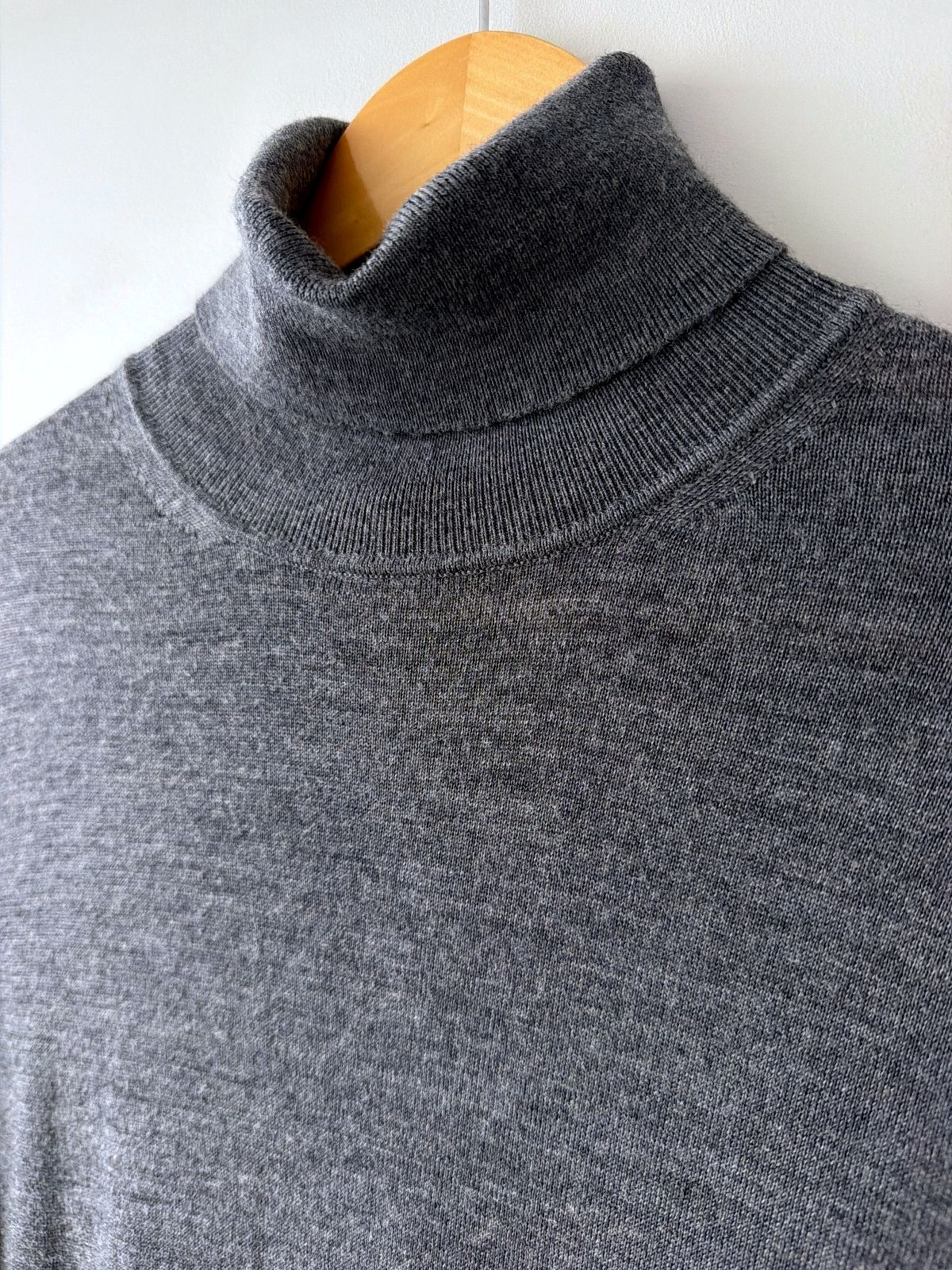 Men’s Reiss 100% Merino Wool Turtleneck Jumper In Grey - Small - 3779