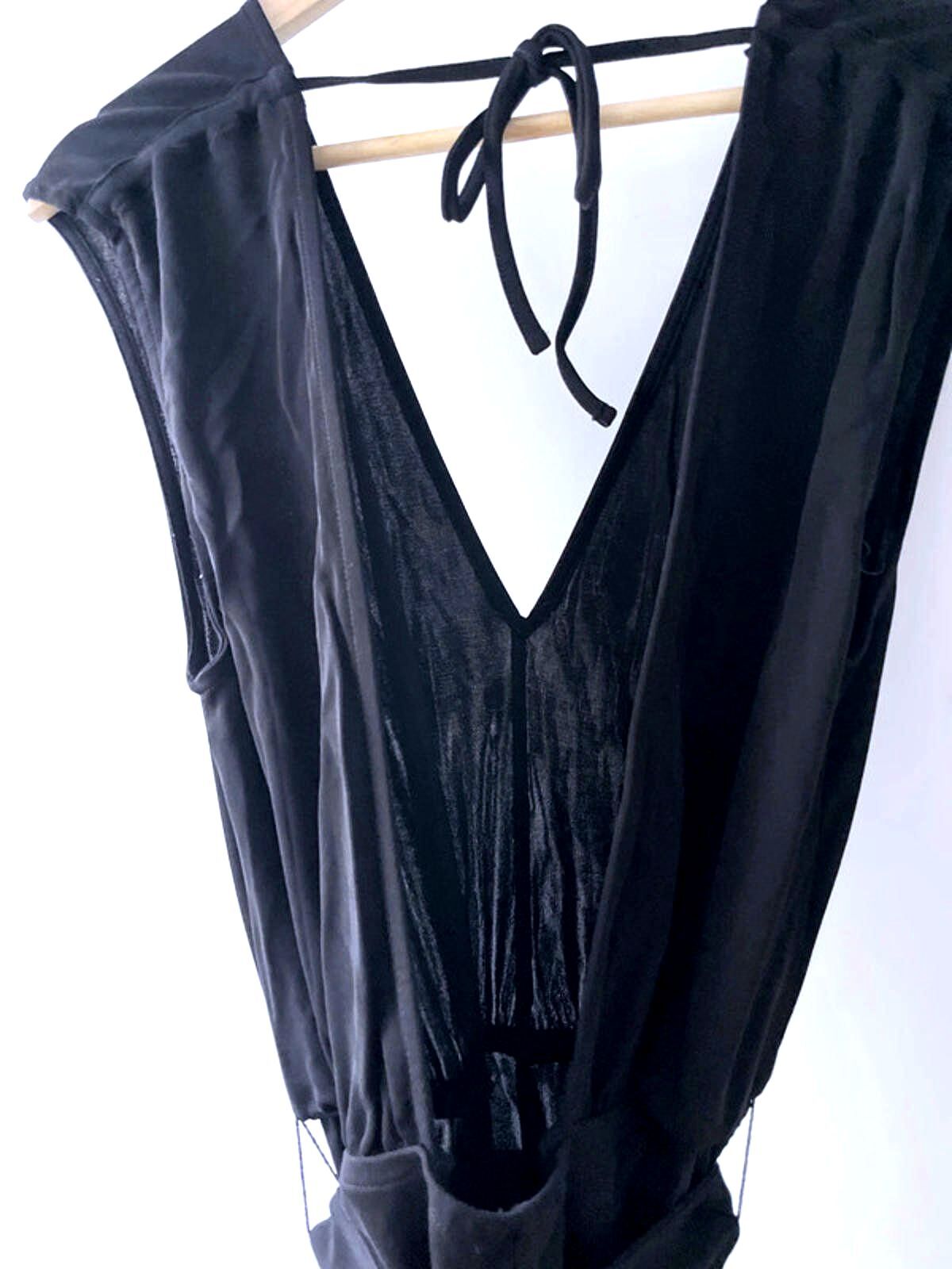 Women’s & Other Stories V-Front Sleeveless Wide Leg Jumpsuit In Black - XSmall - 1898