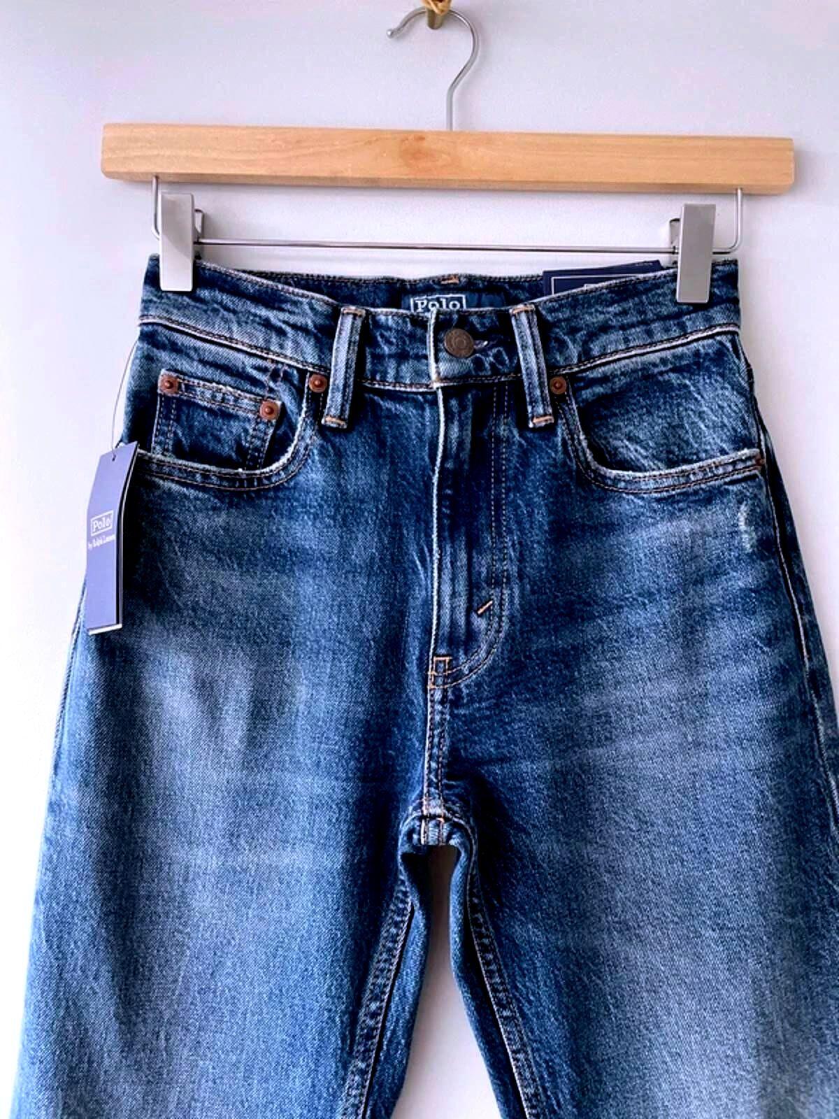Women’s Ralph Lauren Classic Fit Jeans In Navy Blue - W24/L33 - 3074