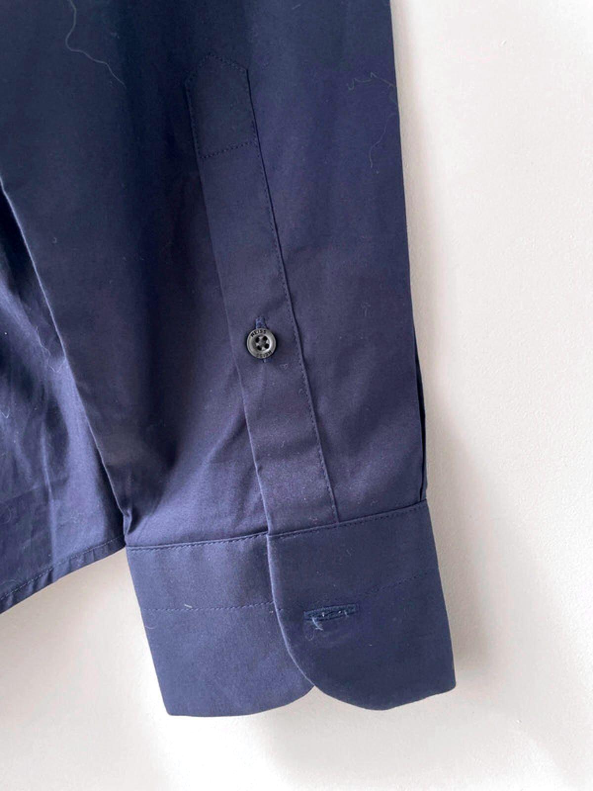 Men’s Reiss Kiana Premium Slim Fit Shirt In Navy - Small - 1811