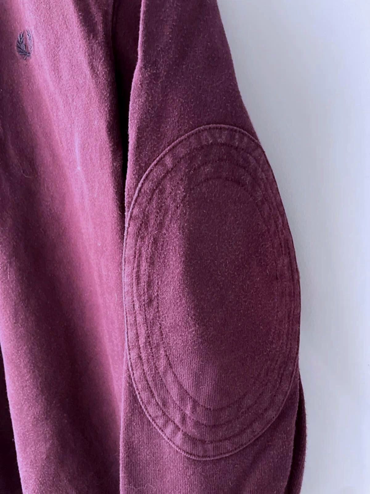 Men’s Fred Perry Classic Rugby Polo Top In Burgundy - Small - 2998